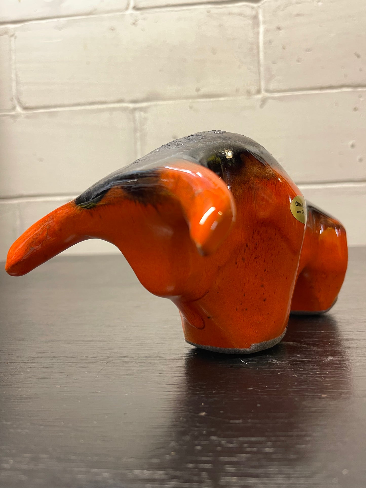 Otto Keramik Ceramic Bull West German Pottery Fat Lava