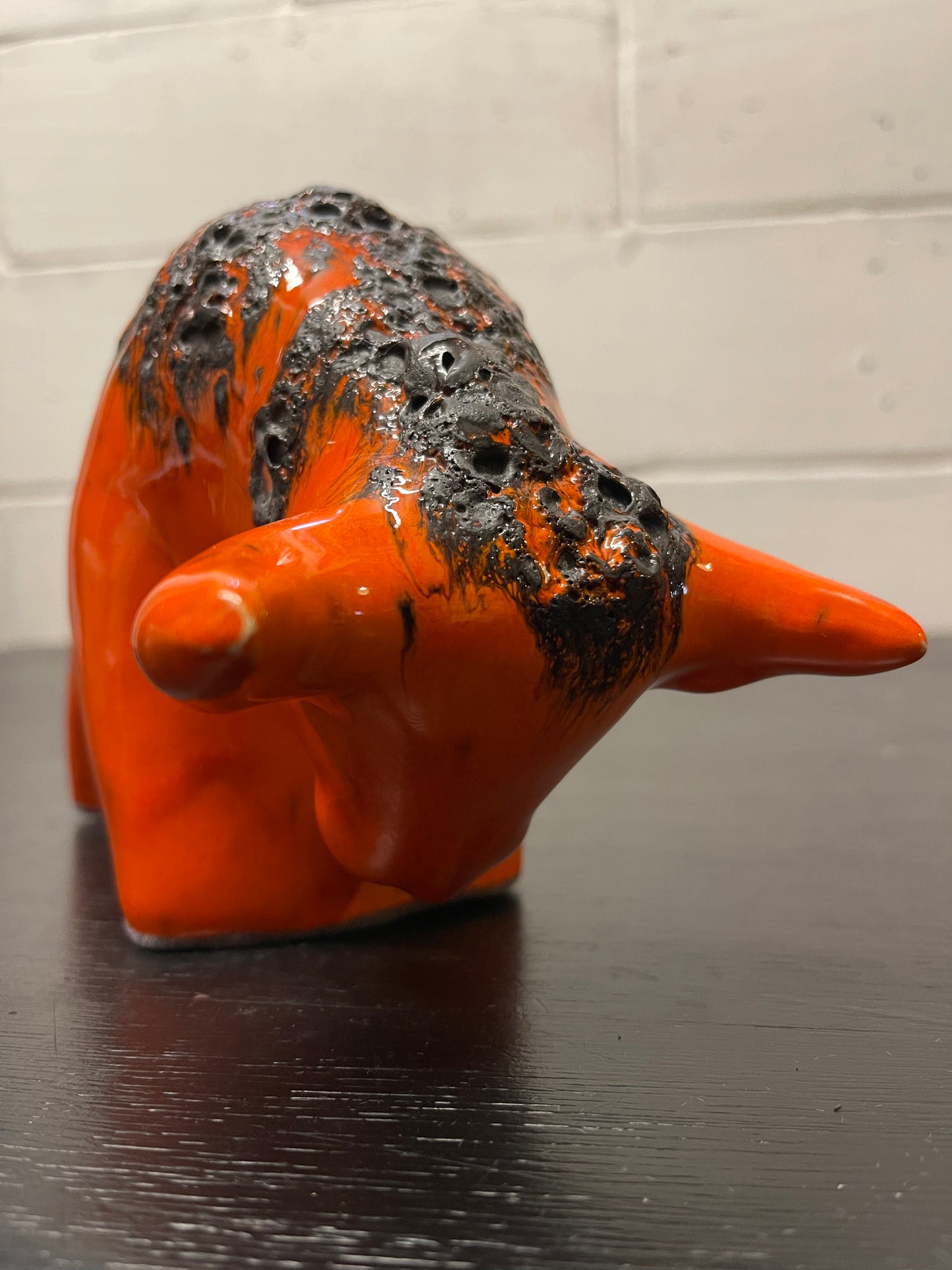 Otto Keramik Ceramic Bull West German Pottery Fat Lava