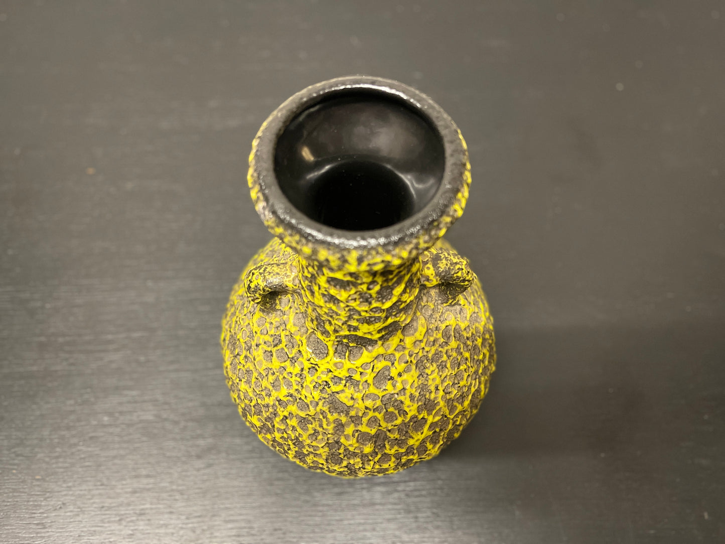 1960s West German Pottery Fat Lava Vase By Japecco 62/30