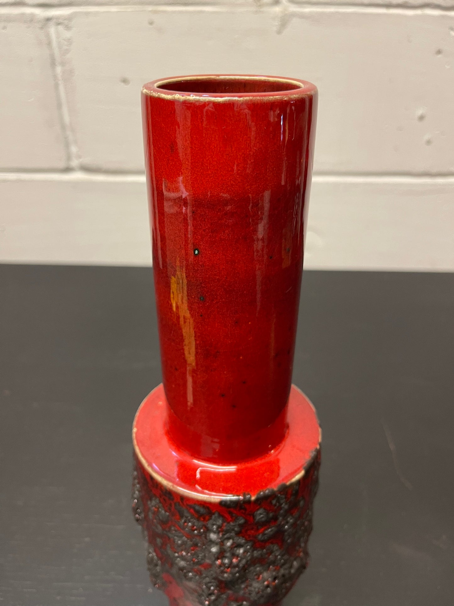 Otto Keramik Ceramic Fat Lava Vase West German Pottery