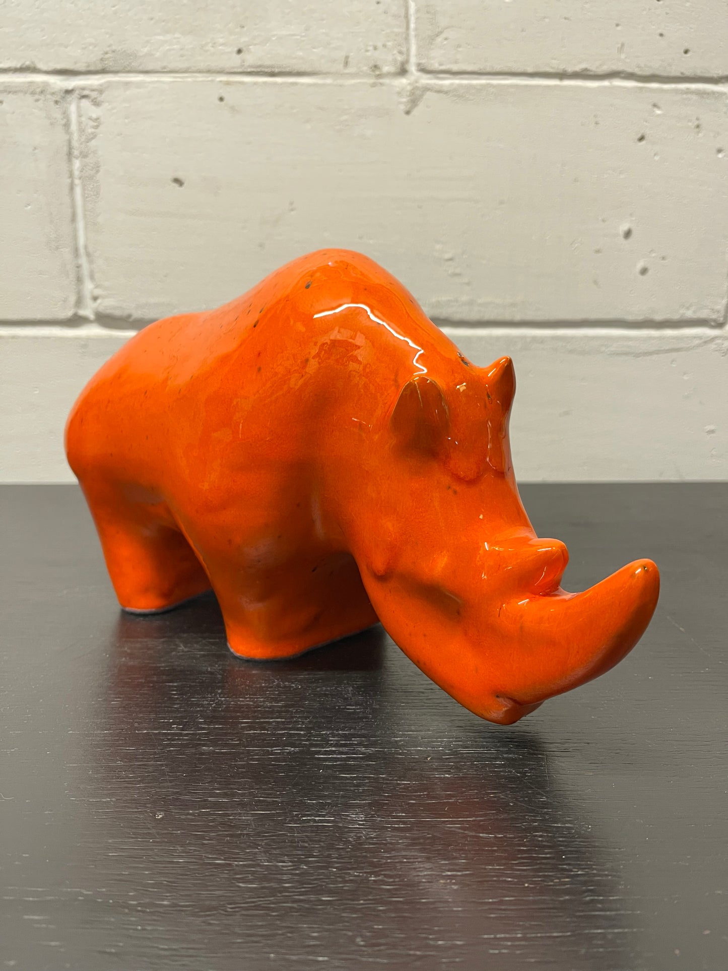 Exclusive Otto Keramik Ceramic Rhino West German Pottery Fat Lava