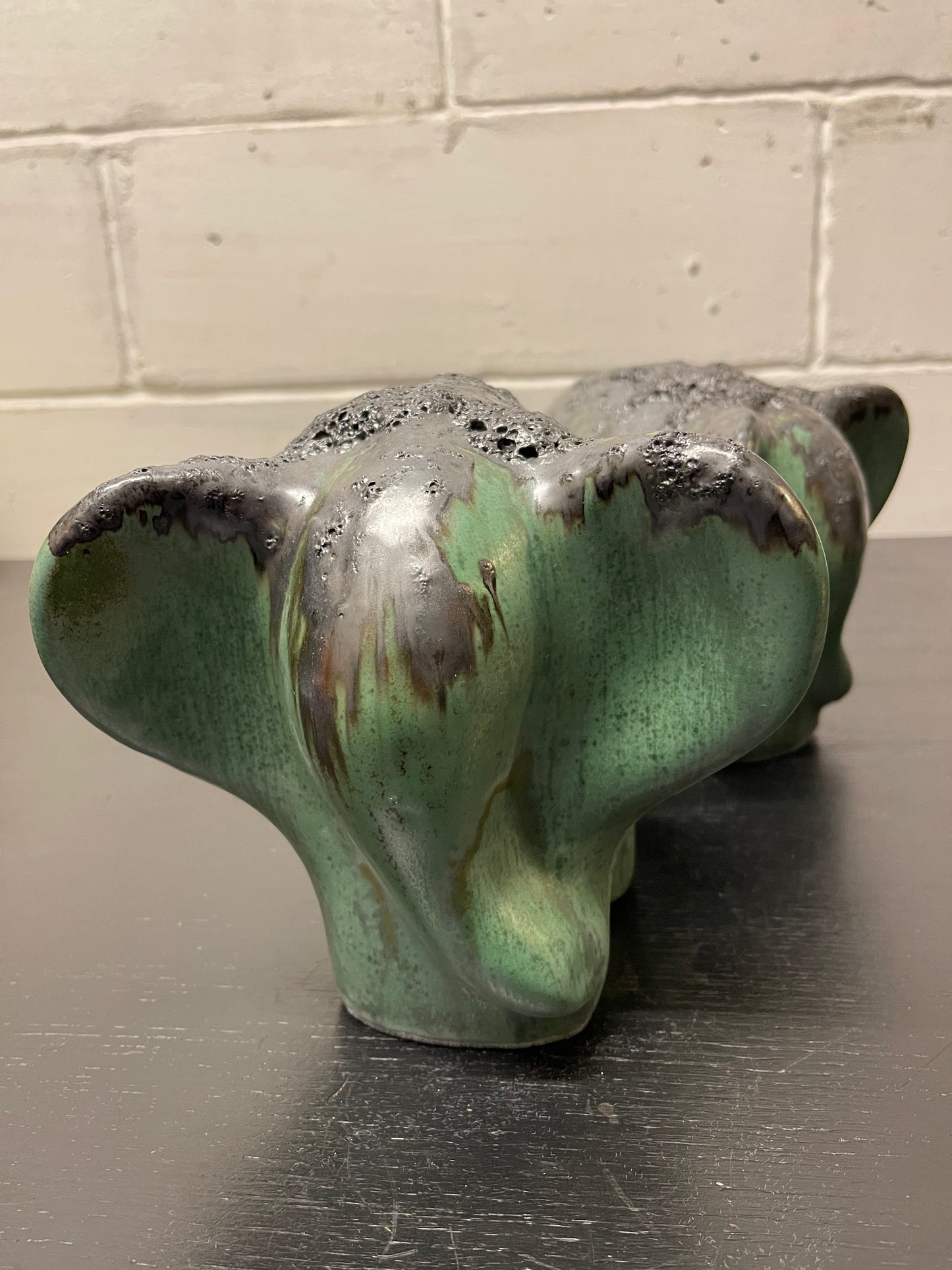 Otto Keramik Ceramic Elephant West German Pottery Fat Lava
