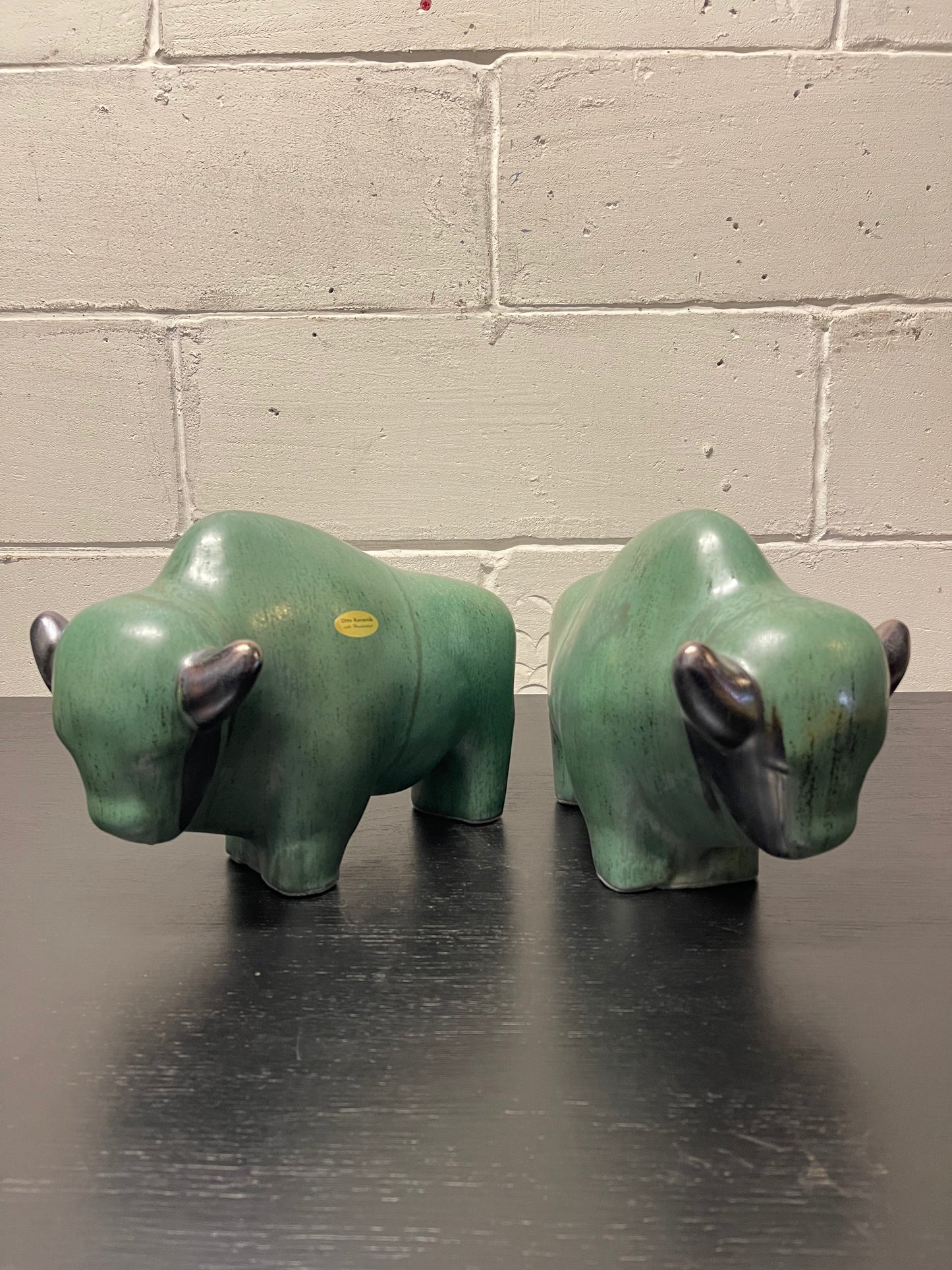 Otto Keramik Ceramic Bull West German Pottery Fat Lava