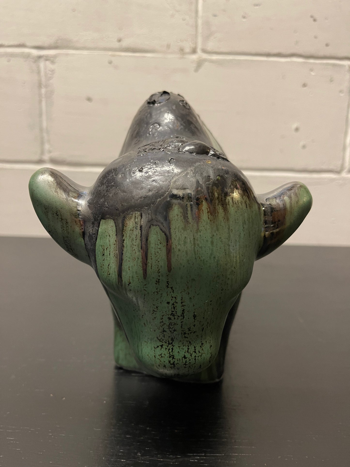 Otto Keramik Ceramic Bull West German Pottery Fat Lava