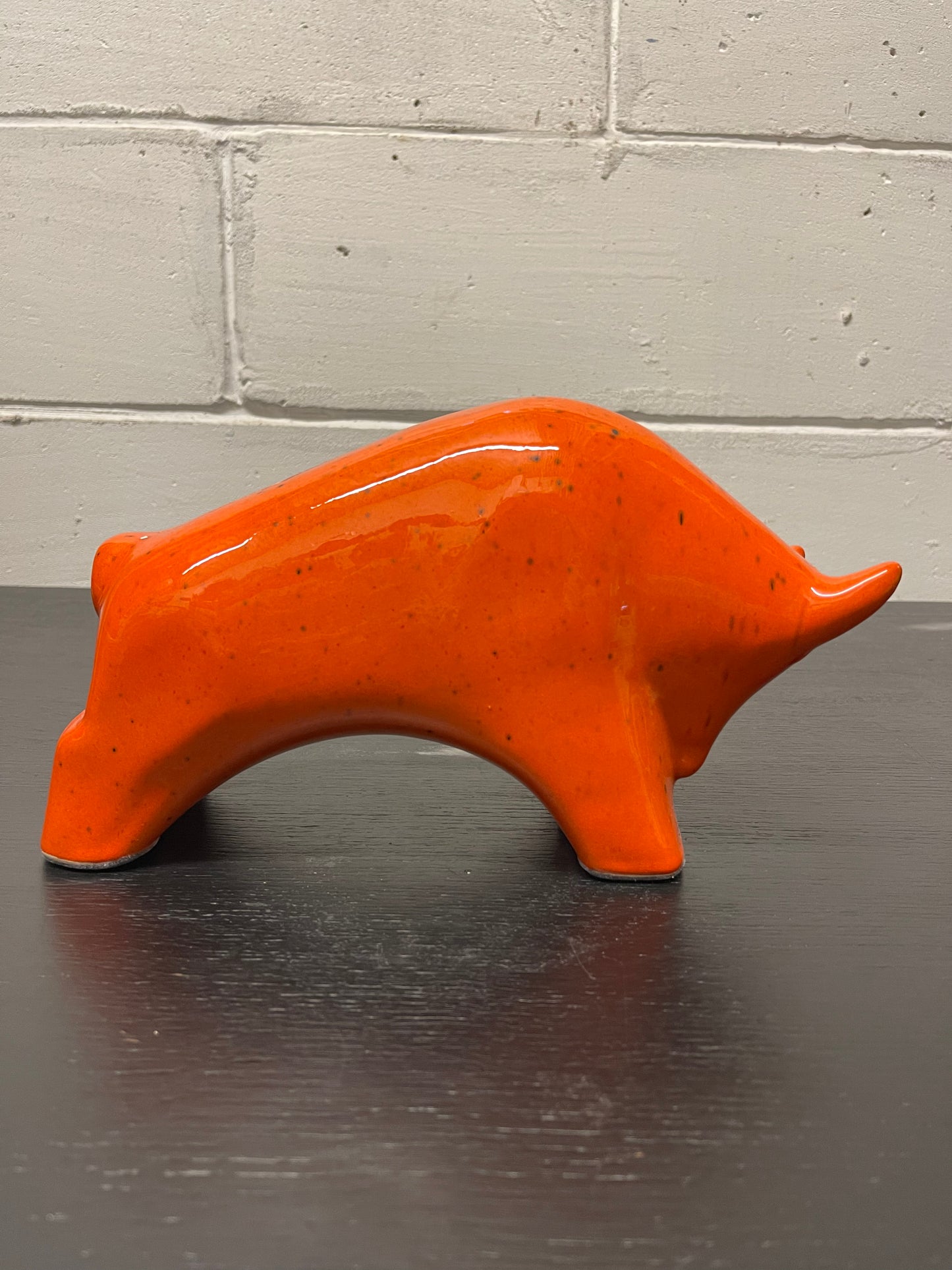 Otto Keramik Ceramic Bull West German Pottery Fat Lava
