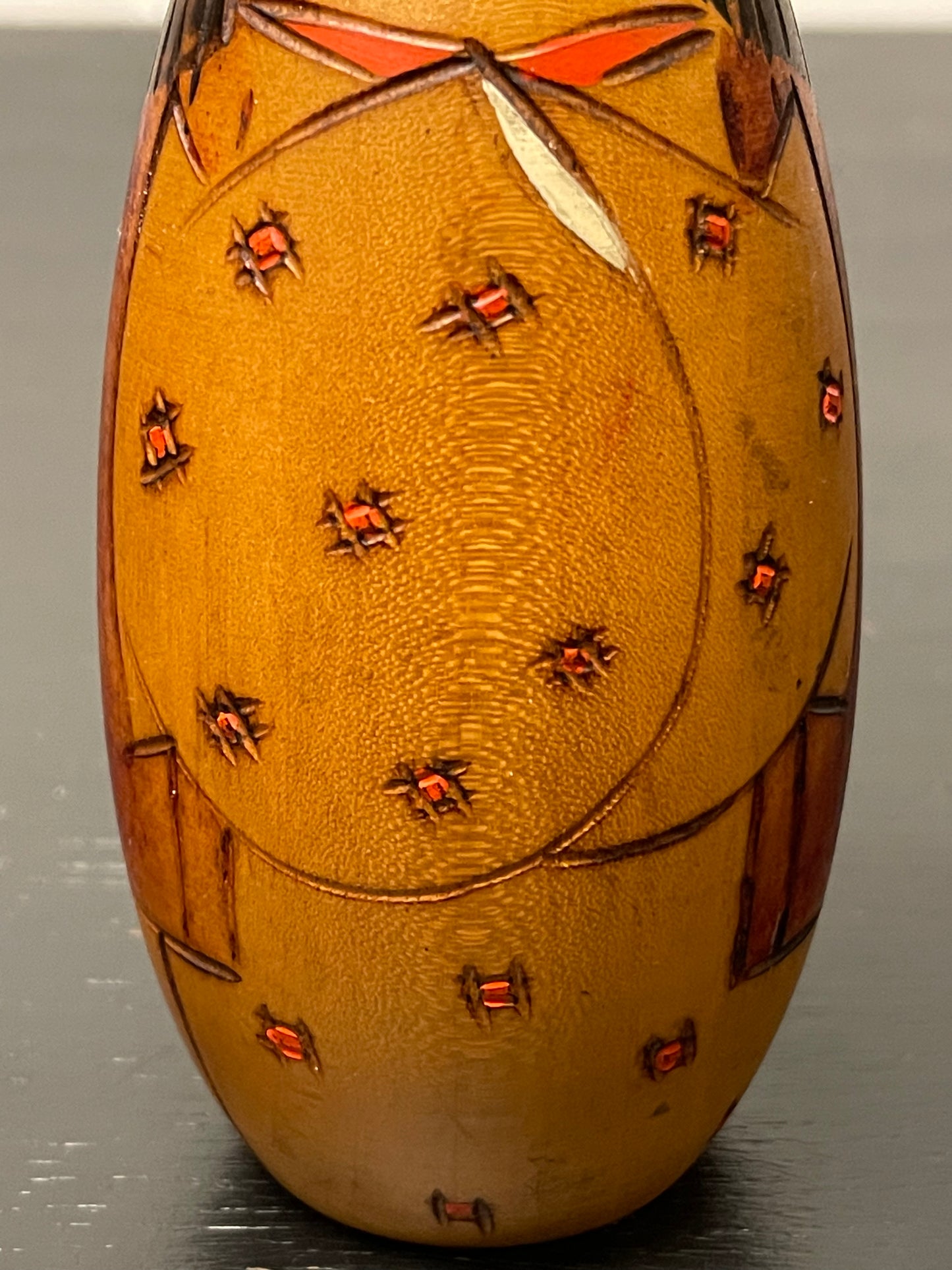 Vintage Sosaku Japanese Kokeshi Doll By Usaburo