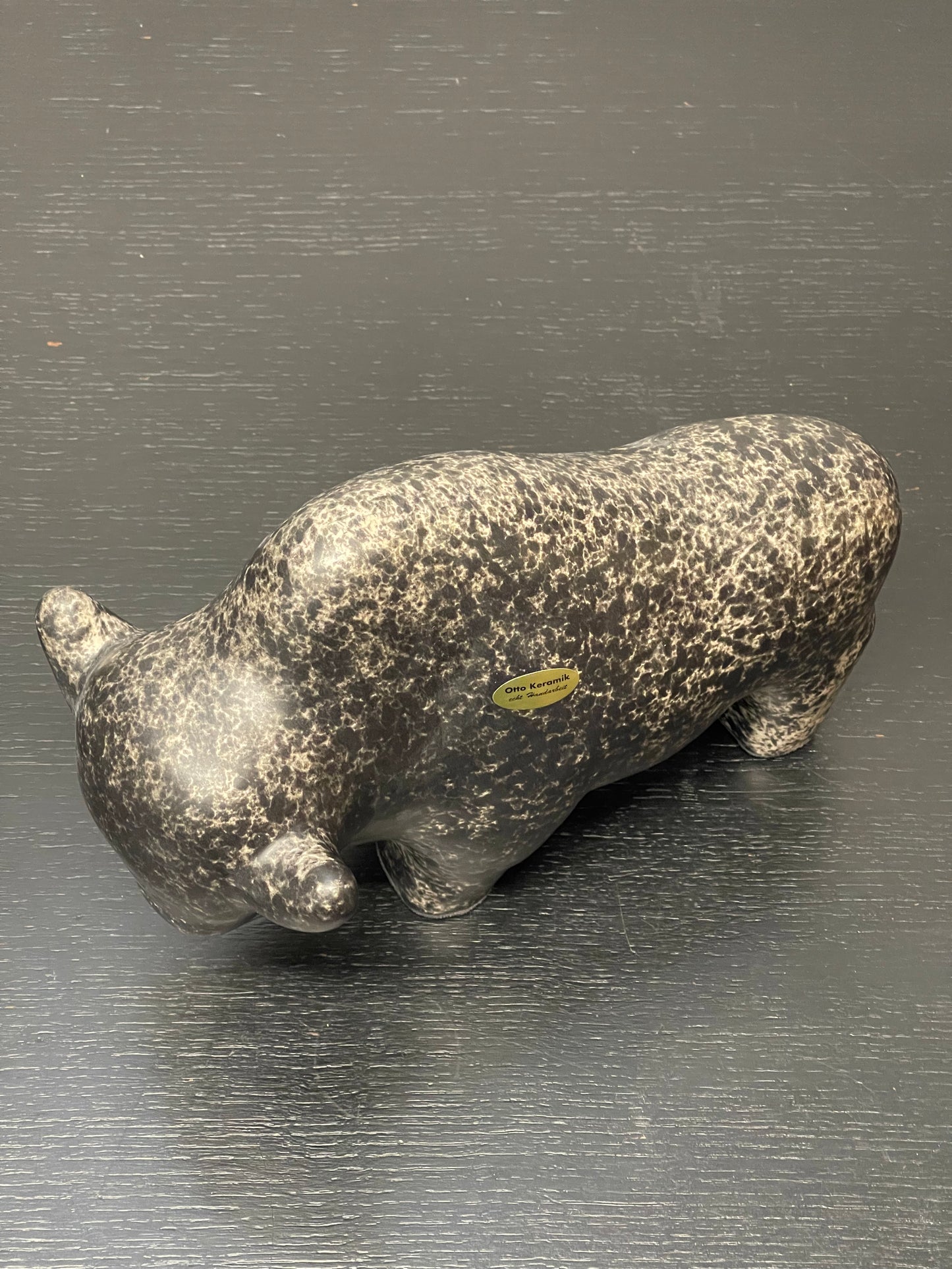 Otto Keramik Ceramic Bull West German Pottery Fat Lava