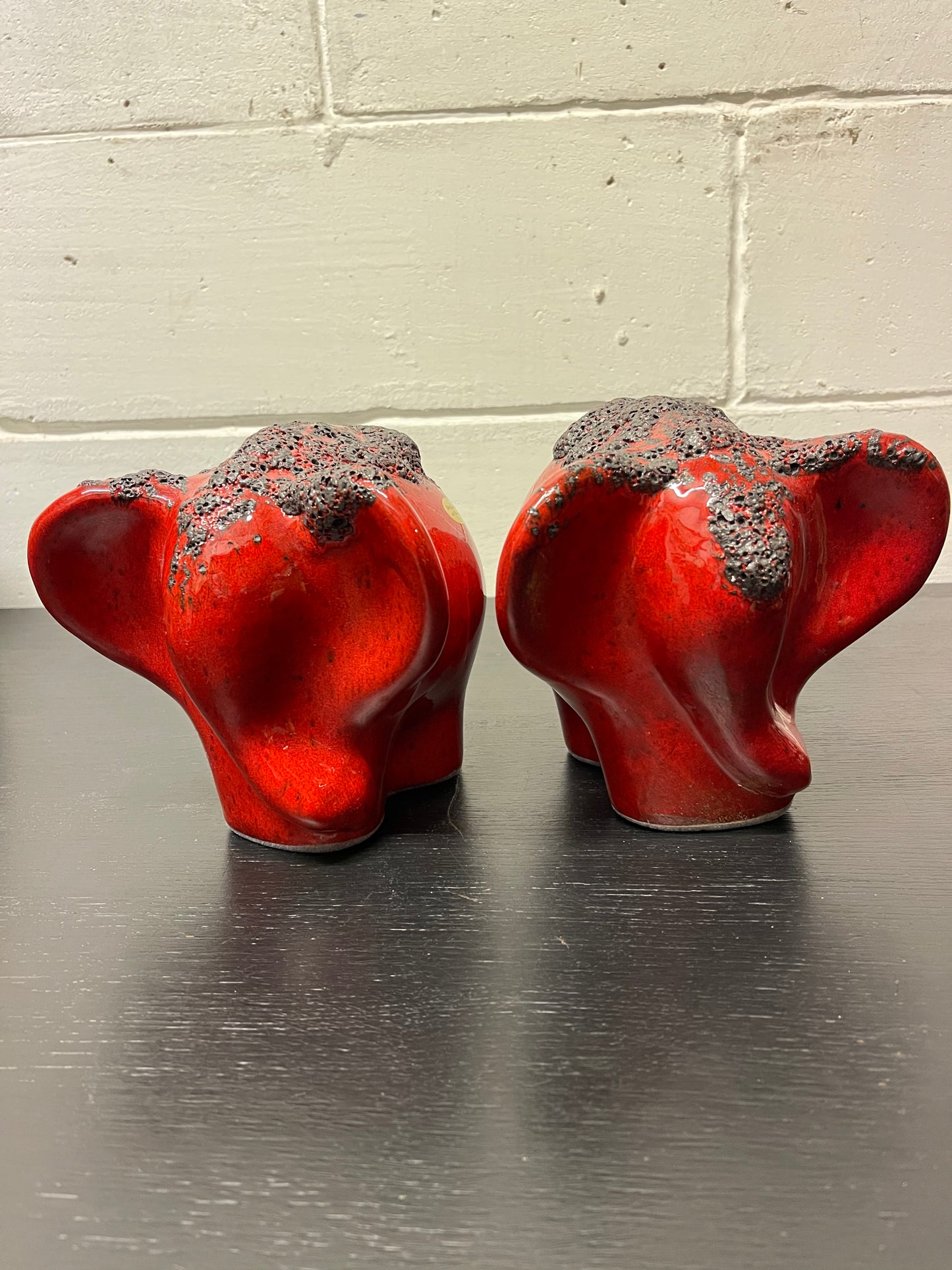Otto Keramik Ceramic Elephant West German Pottery Fat Lava
