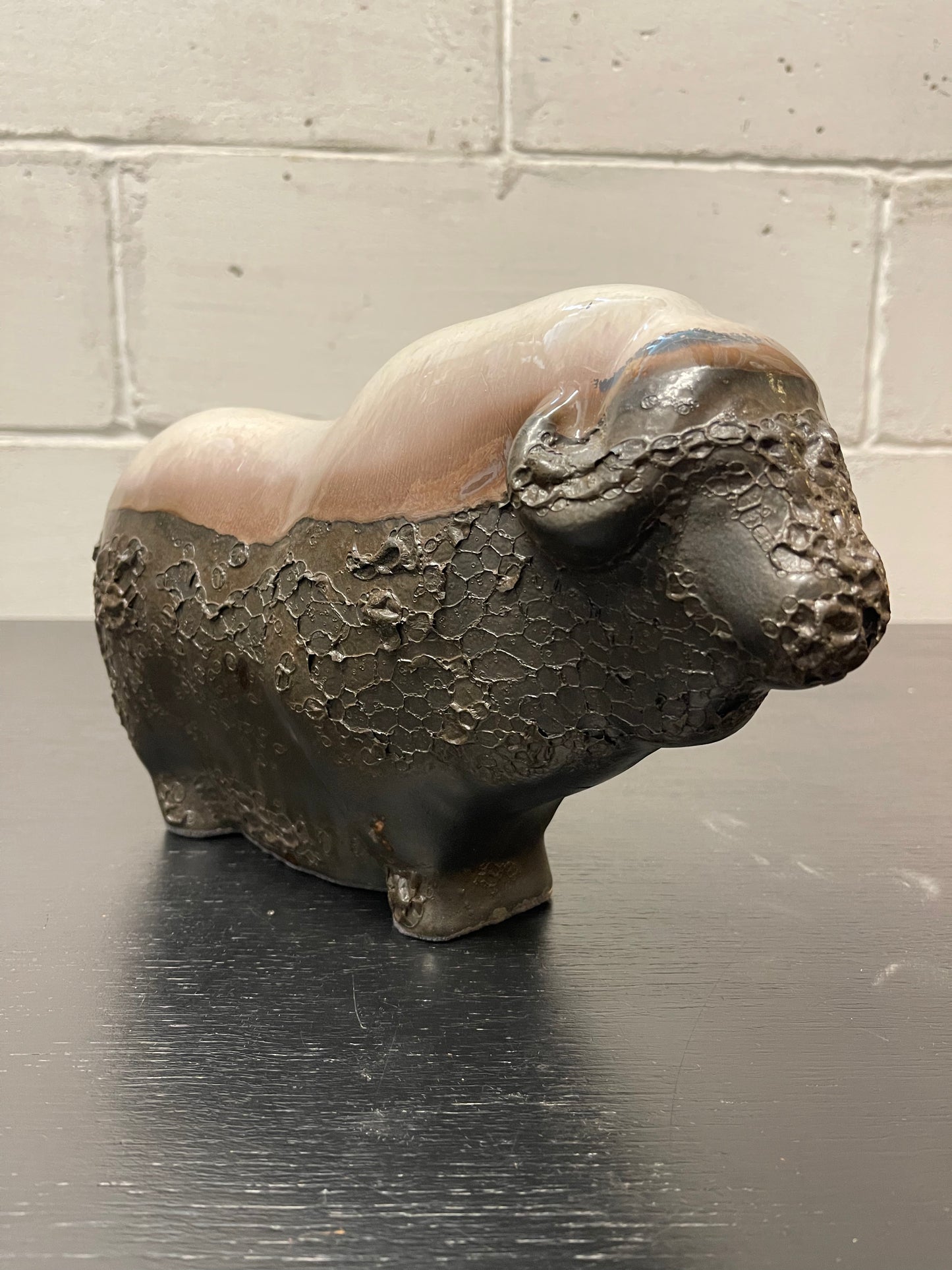 Otto Keramik Ceramic Buffalo West German Pottery Fat Lava