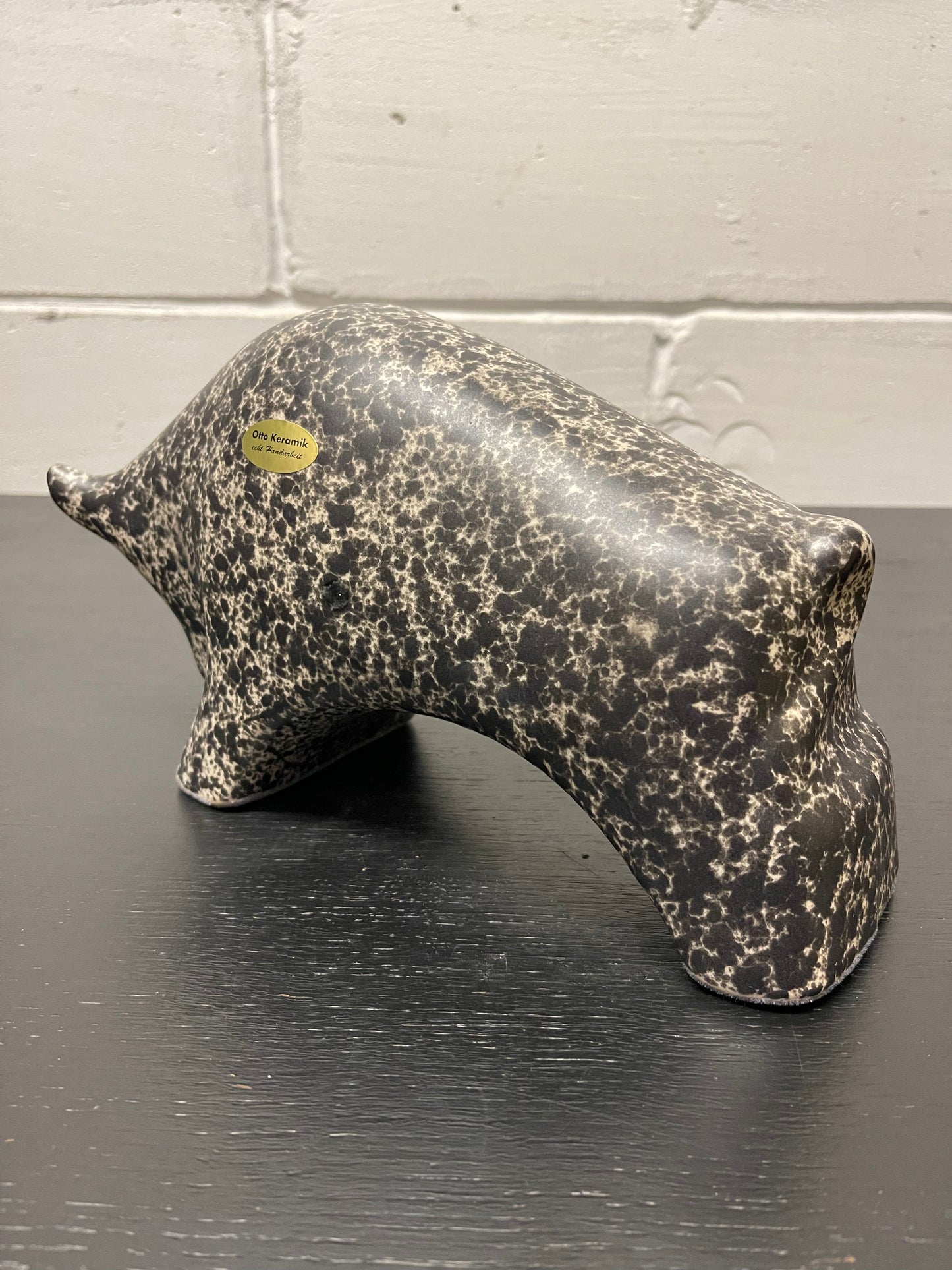 Otto Keramik Ceramic Bull West German Pottery Fat Lava