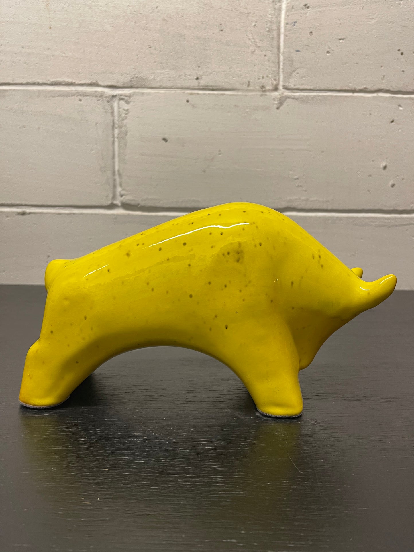 Otto Keramik Ceramic Bull West German Pottery Fat Lava