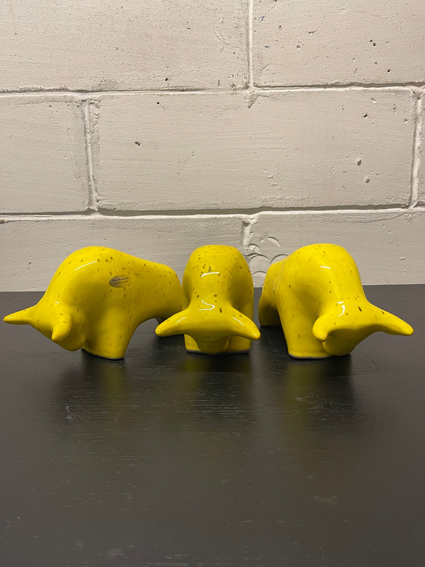 Otto Keramik Ceramic Bull West German Pottery Fat Lava