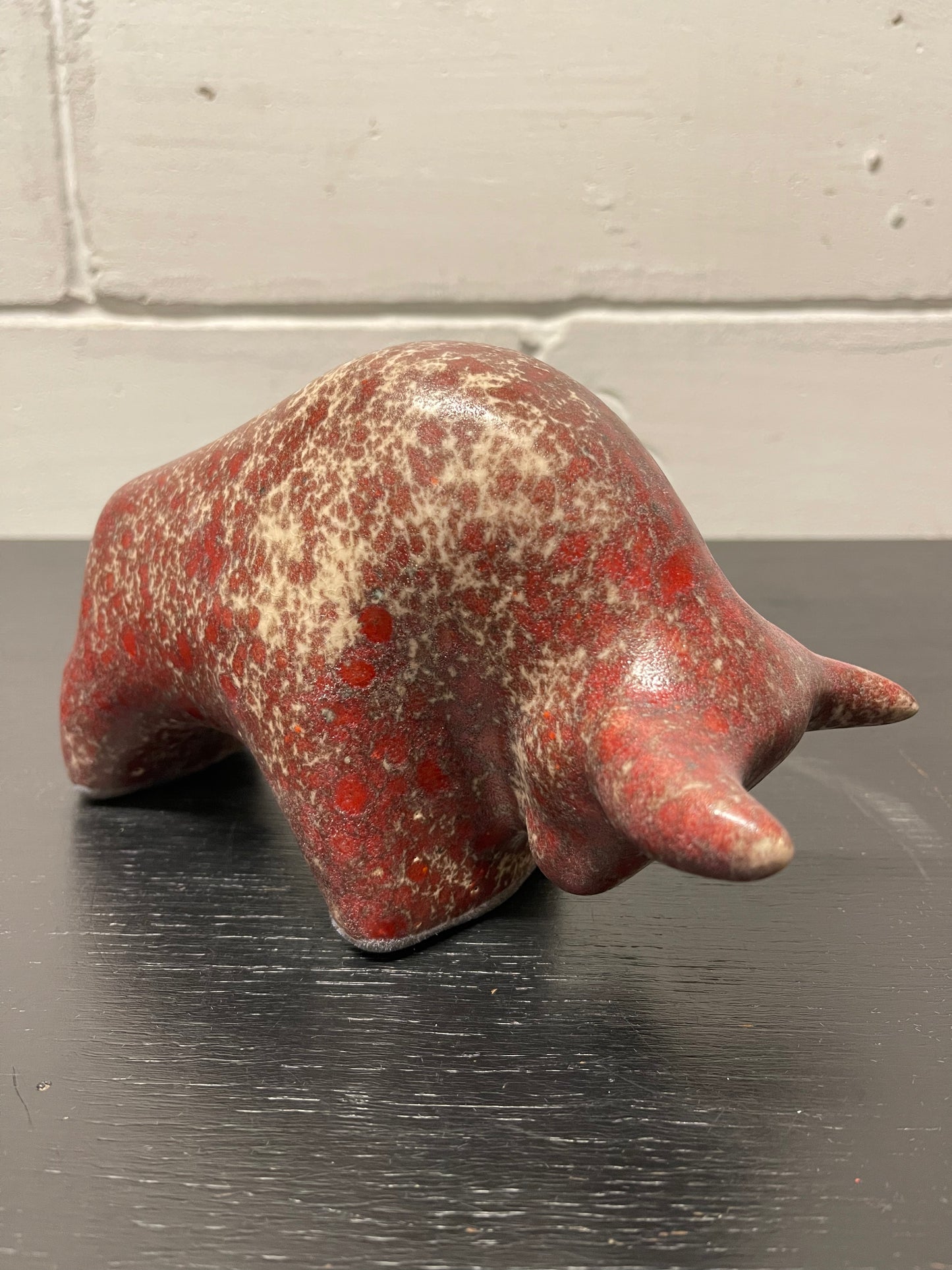 Otto Keramik Ceramic Bull West German Pottery Fat Lava
