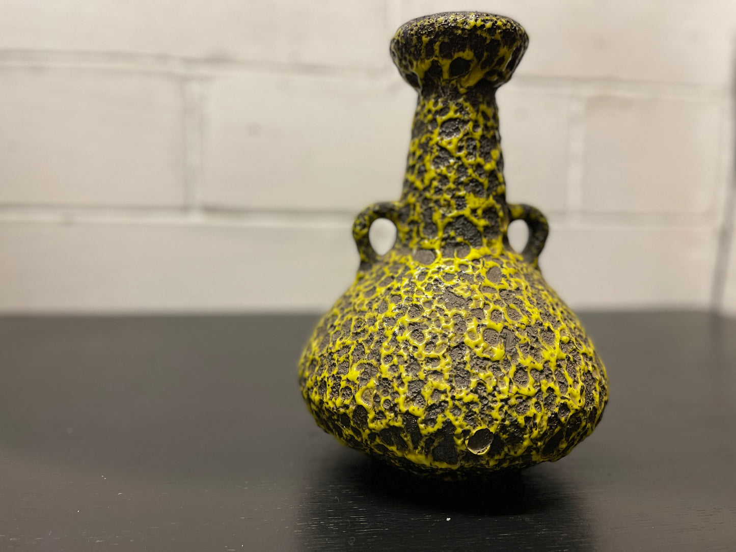 1960s West German Pottery Fat Lava Vase By Japecco 62/30