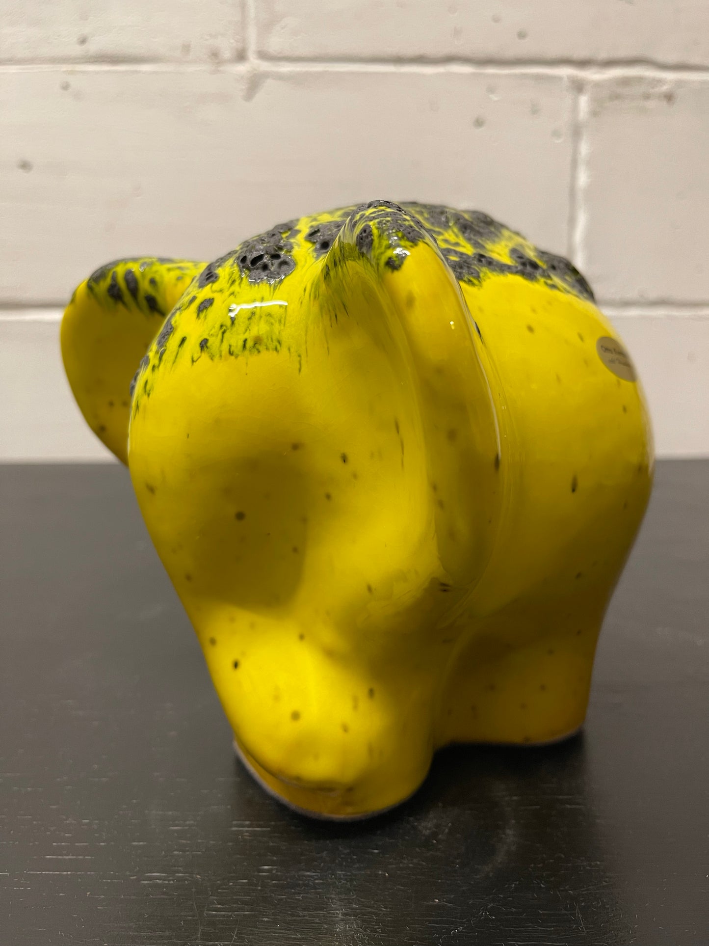 Otto Keramik Ceramic Elephant West German Pottery Fat Lava