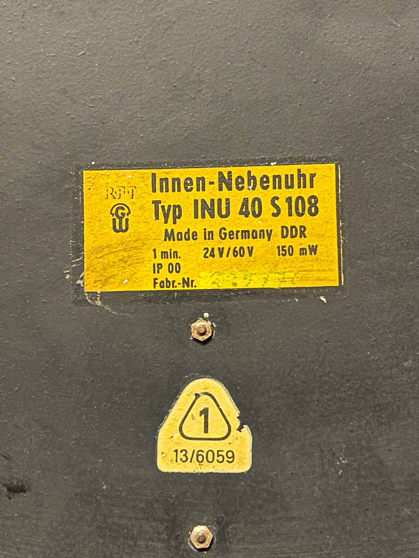 1960s East German Modernist Clocks By RFT