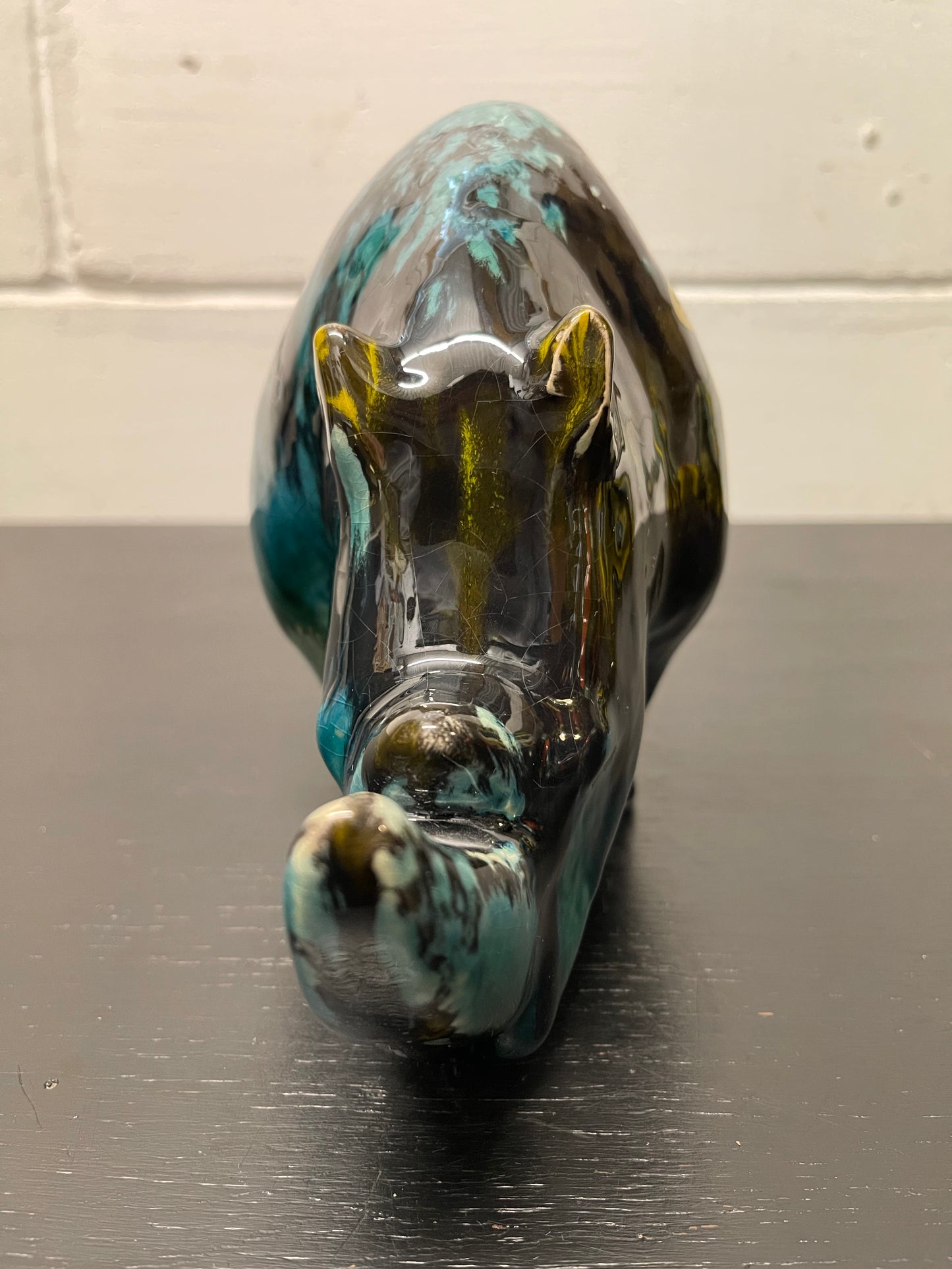 Exclusive Otto Keramik Ceramic Rhino West German Pottery Fat Lava