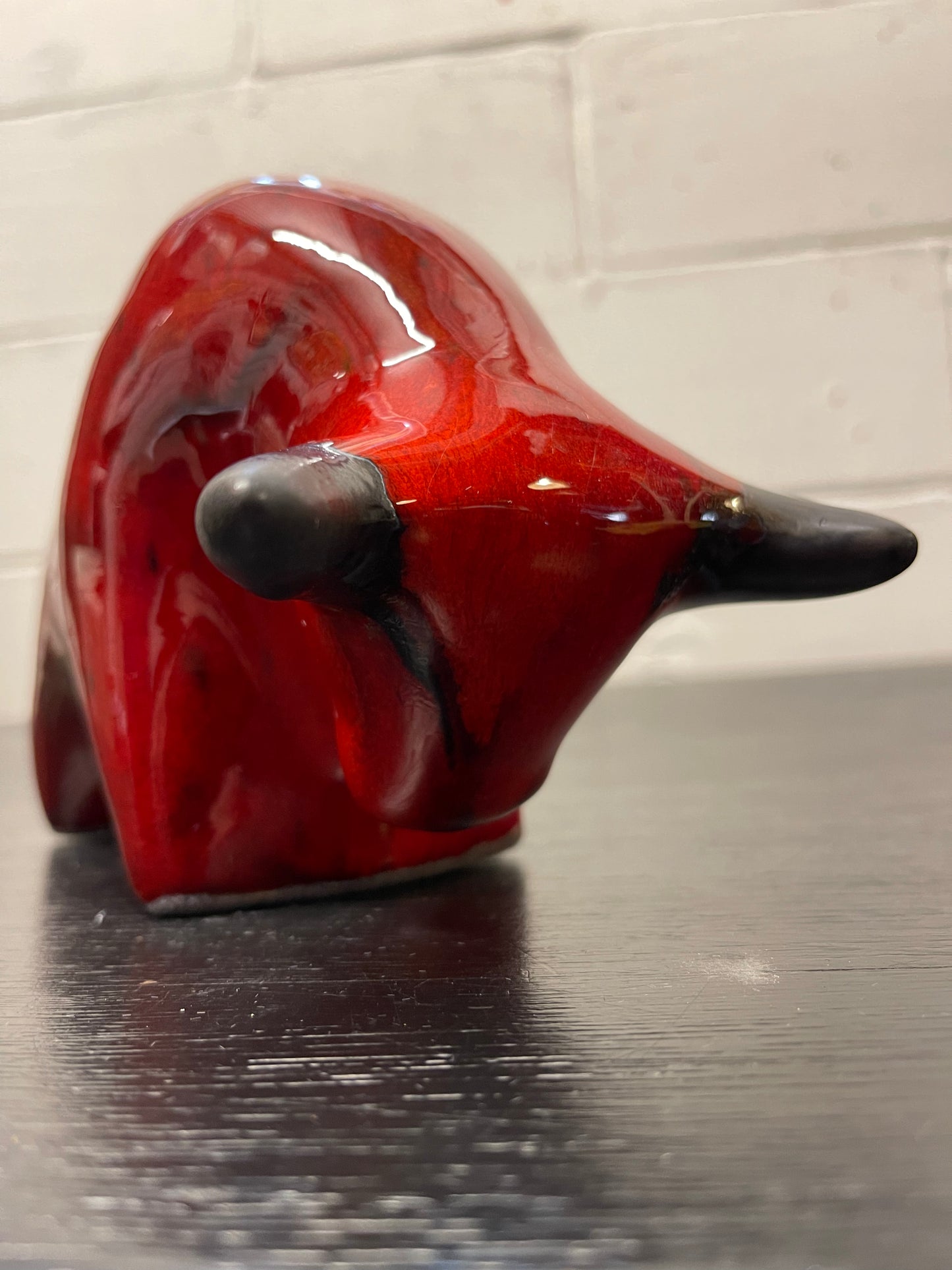 Otto Keramik Ceramic Bull West German Pottery Fat Lava