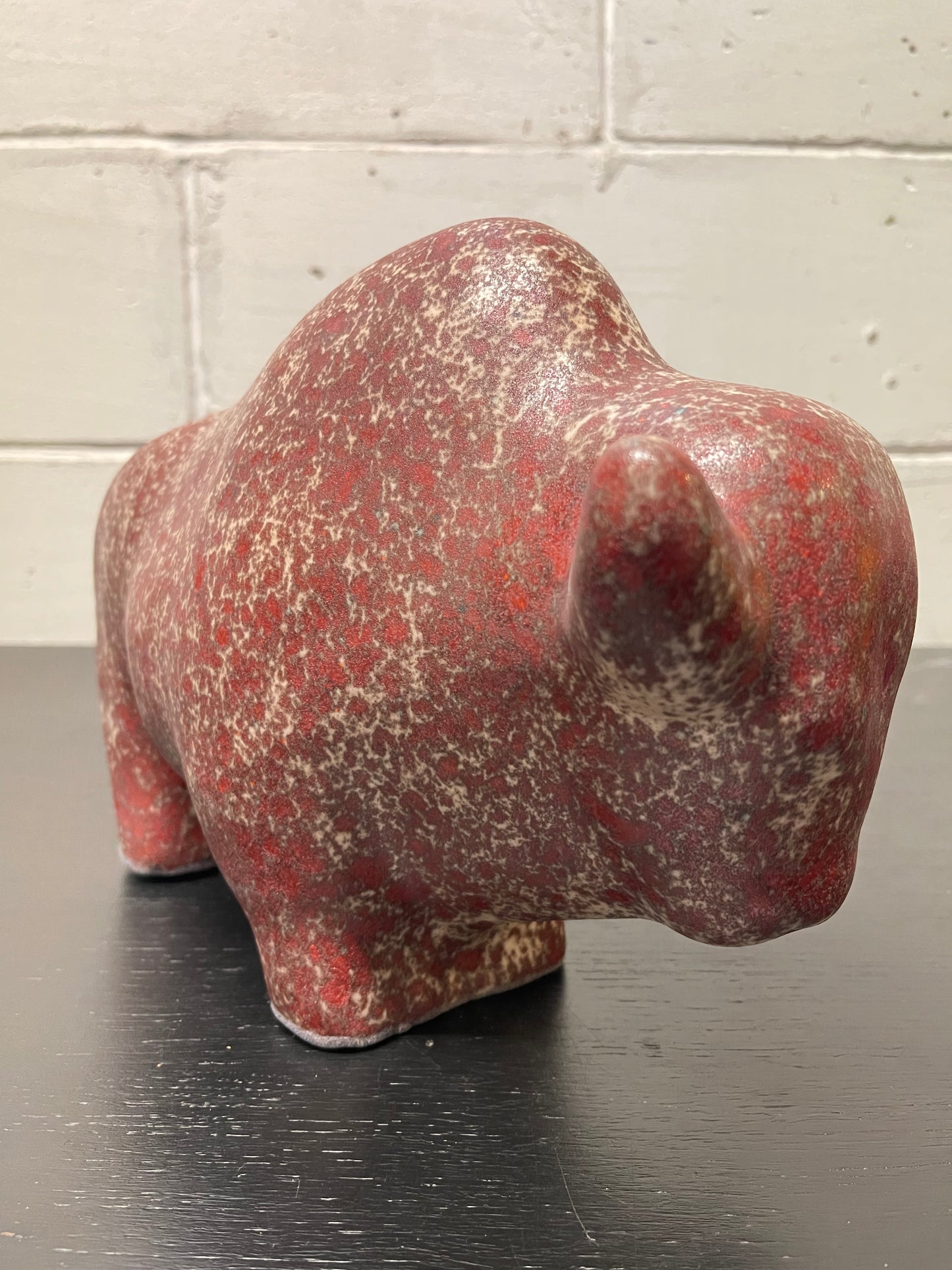 Otto Keramik Ceramic Bull West German Pottery Fat Lava