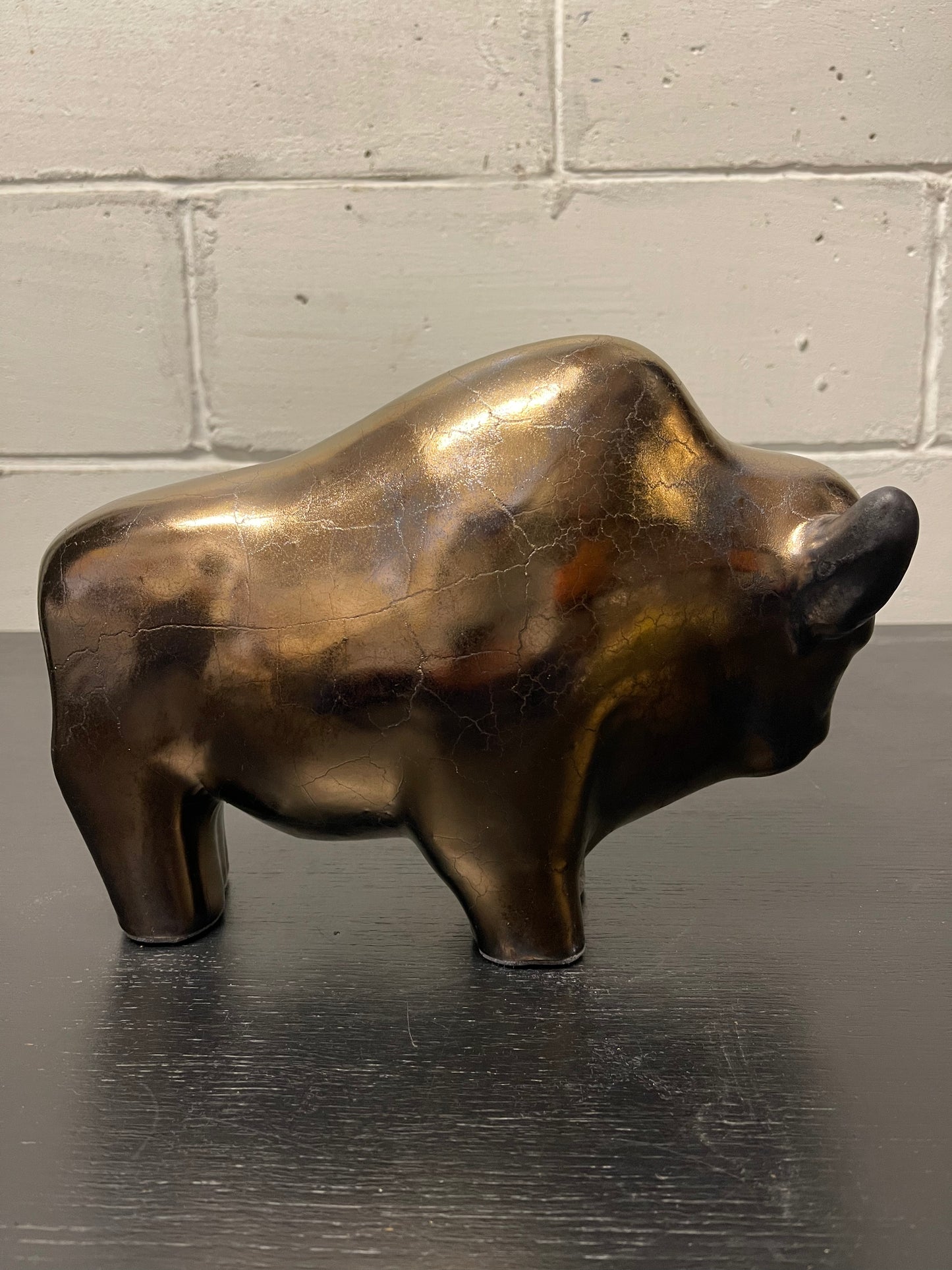Otto Keramik Ceramic Bull West German Pottery Fat Lava