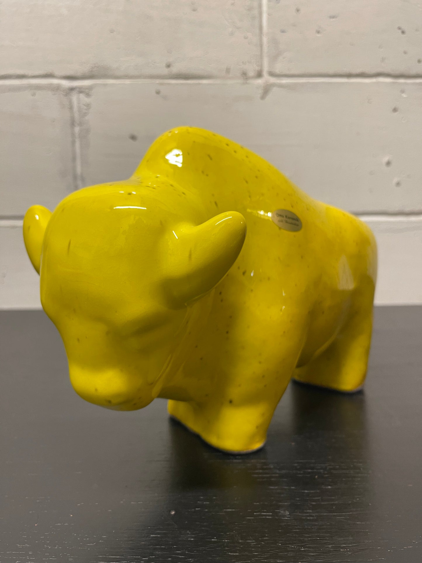 Otto Keramik Ceramic Bull West German Pottery Fat Lava