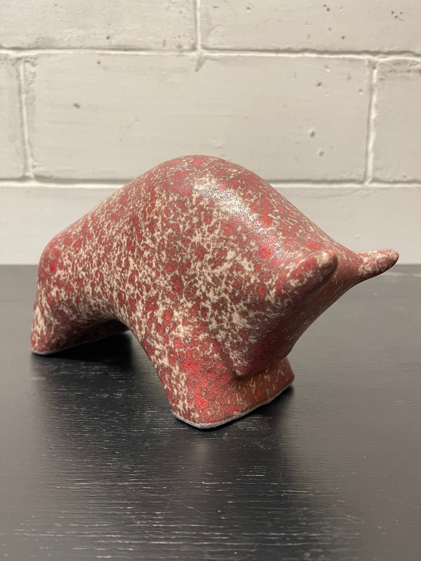 Otto Keramik Ceramic Bull West German Pottery Fat Lava