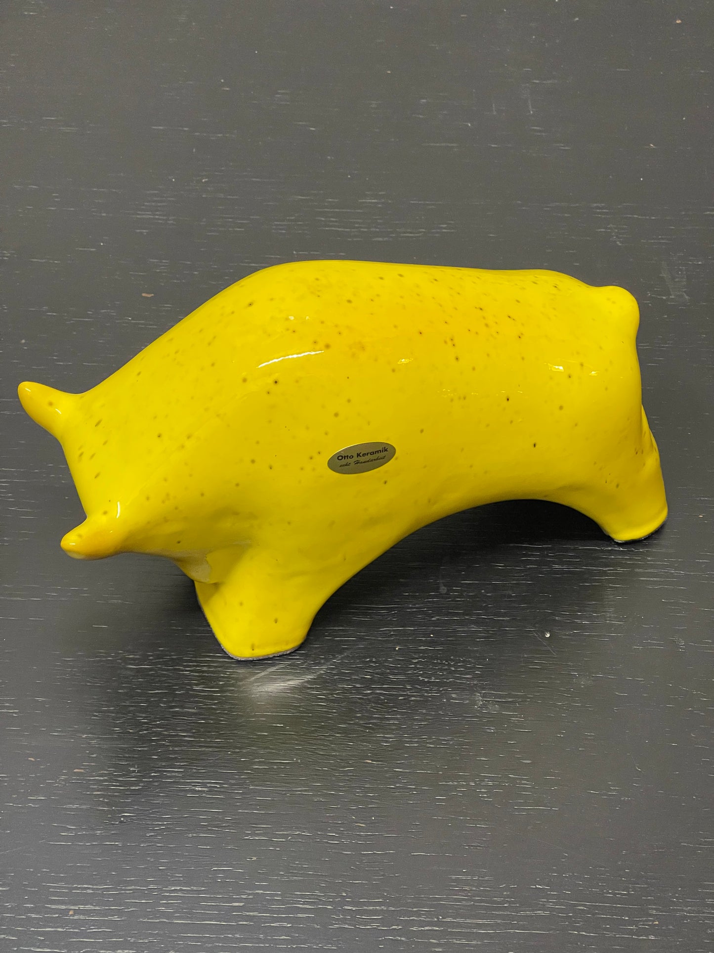 Otto Keramik Ceramic Bull West German Pottery Fat Lava