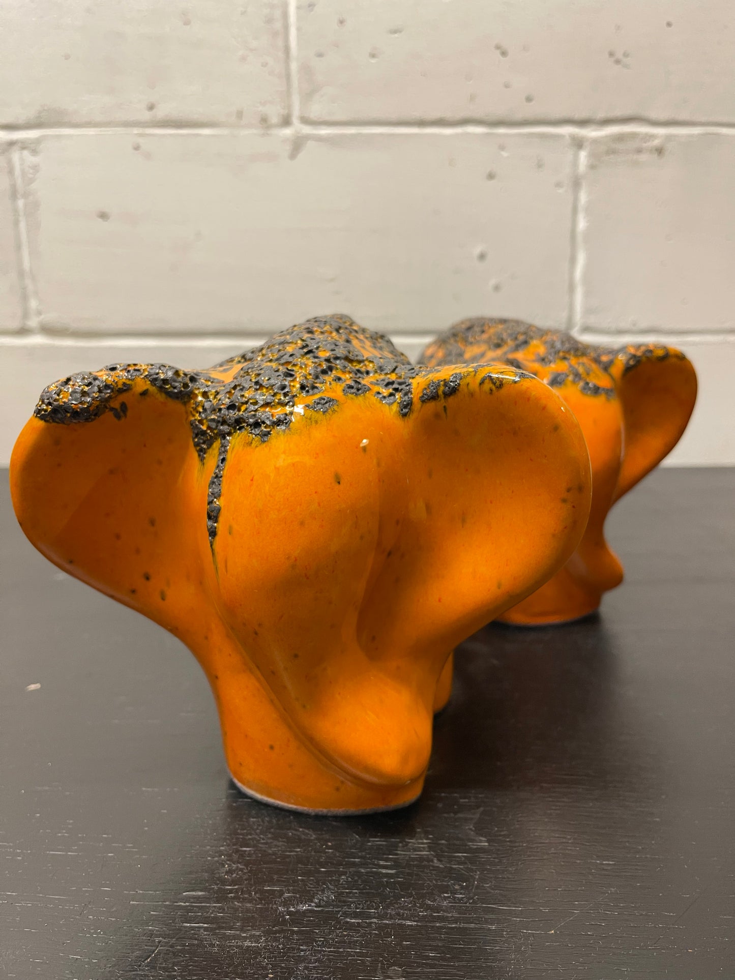 Otto Keramik Ceramic Elephant West German Pottery Fat Lava
