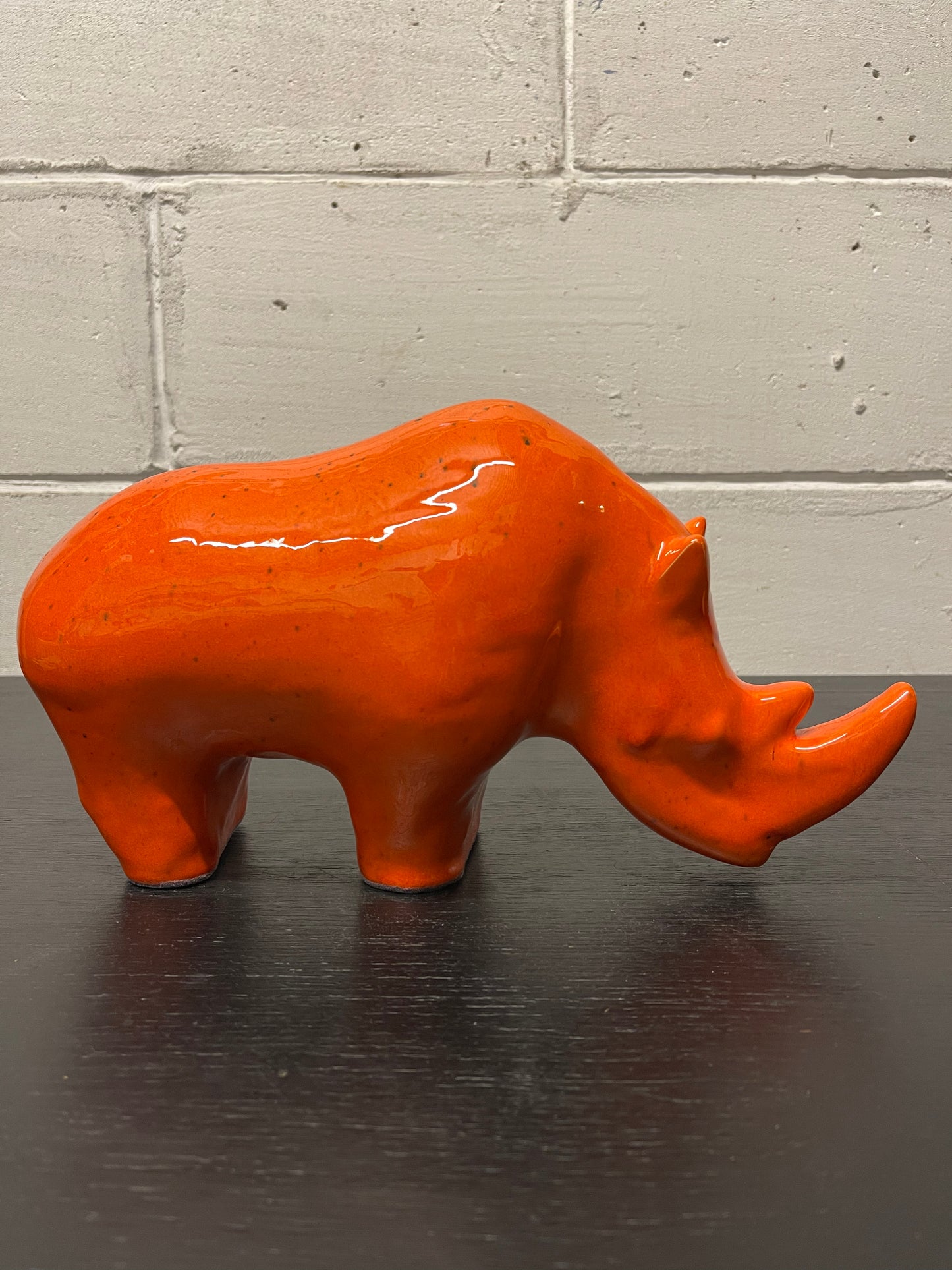 Exclusive Otto Keramik Ceramic Rhino West German Pottery Fat Lava