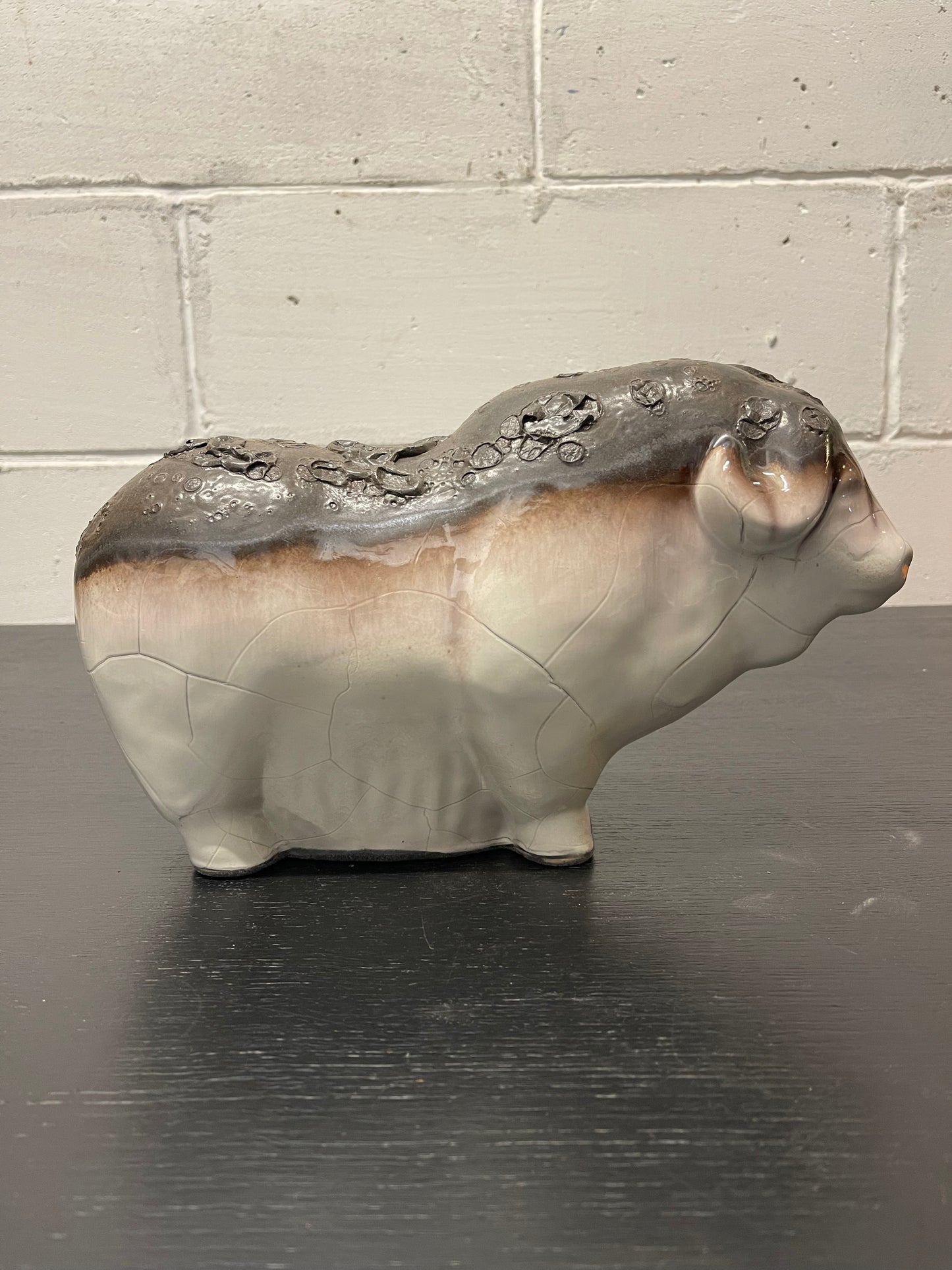 Otto Keramik Ceramic Buffalo West German Pottery Fat Lava