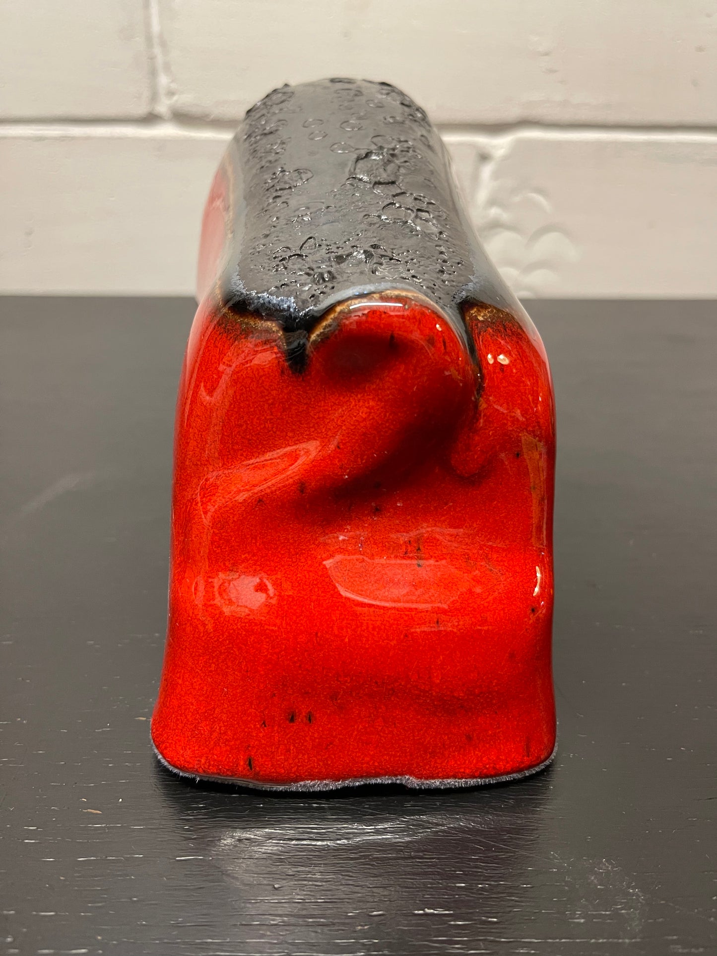 Otto Keramik Ceramic Bull West German Pottery Fat Lava