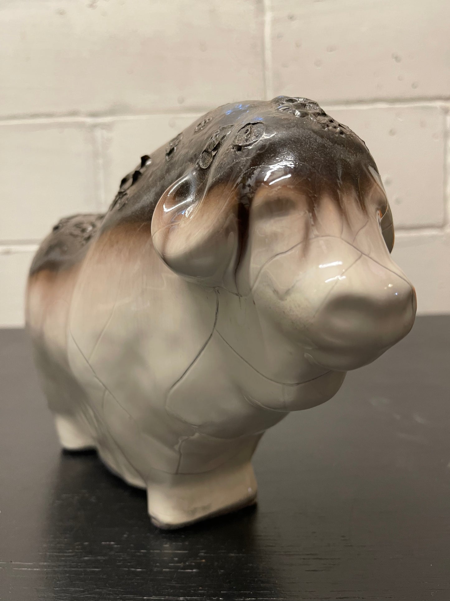 Otto Keramik Ceramic Buffalo West German Pottery Fat Lava