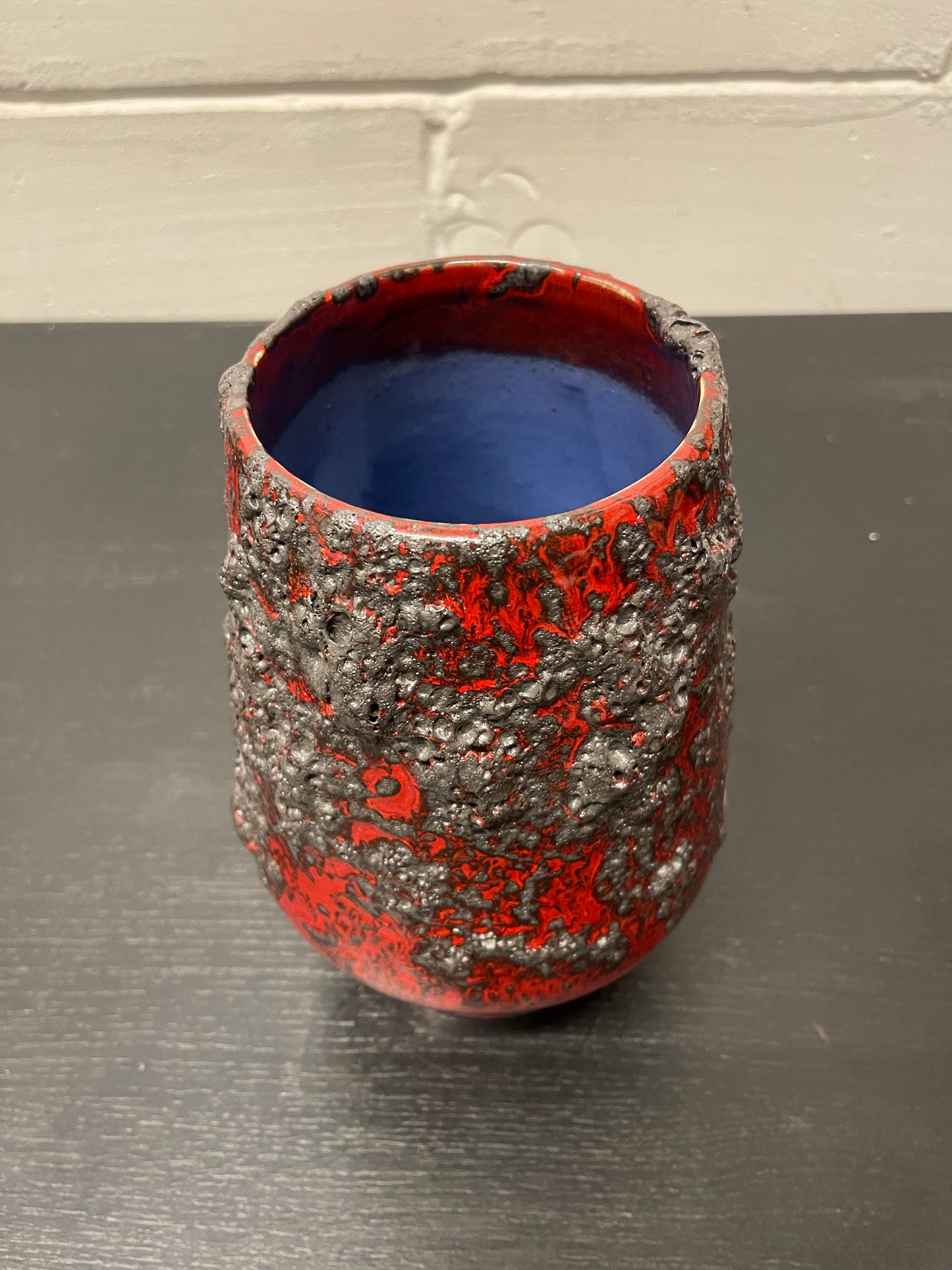 Otto Keramik Ceramic Fat Lava Vase West German Pottery