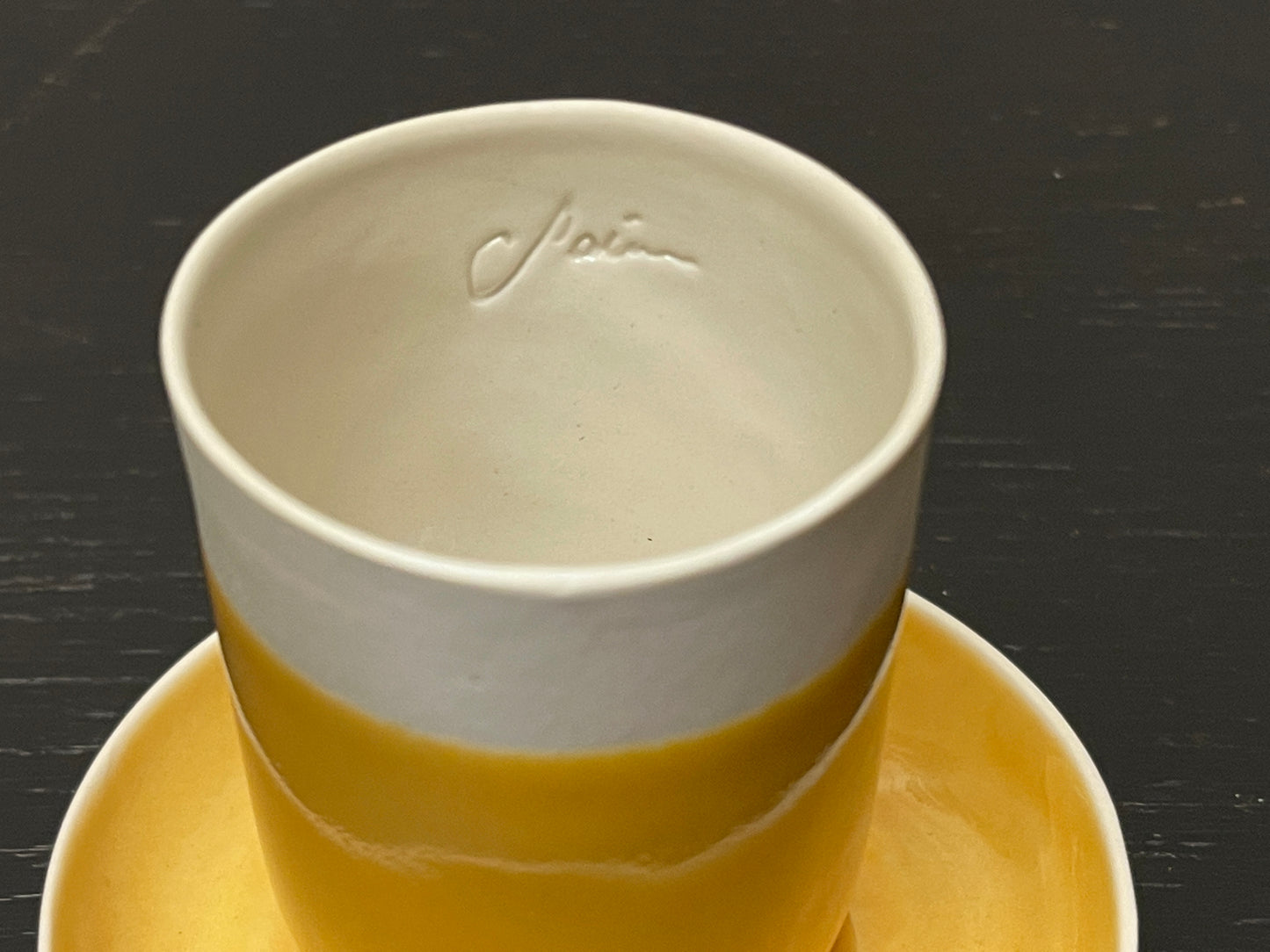 Hand Made Turkish Coffee / Espresso Cups By Renowned Design Ceramicist Saliha Kartal