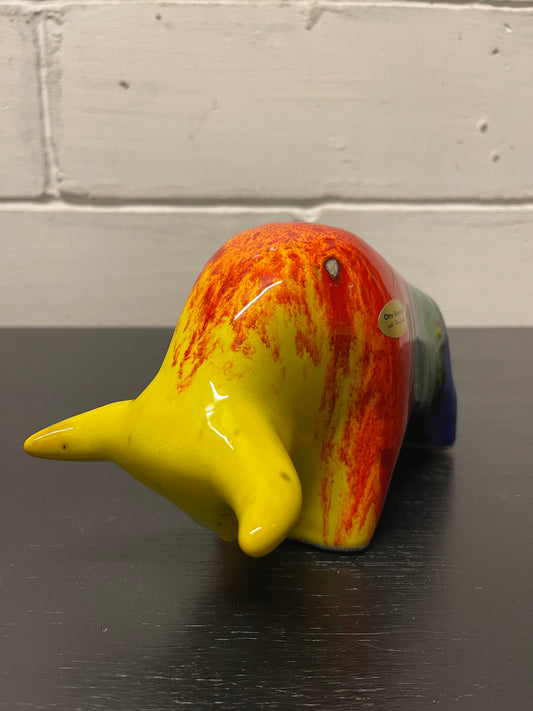 Otto Keramik Ceramic Bull West German Pottery Fat Lava
