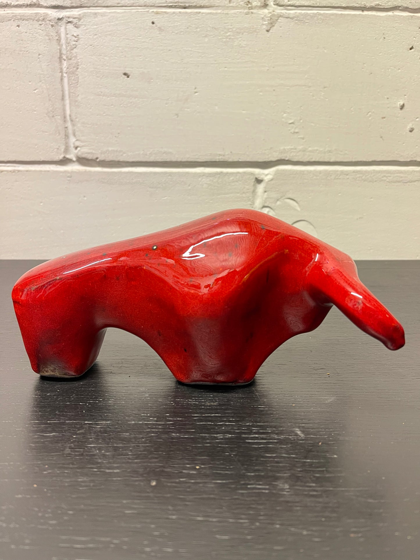 Otto Keramik Ceramic Bull West German Pottery Fat Lava