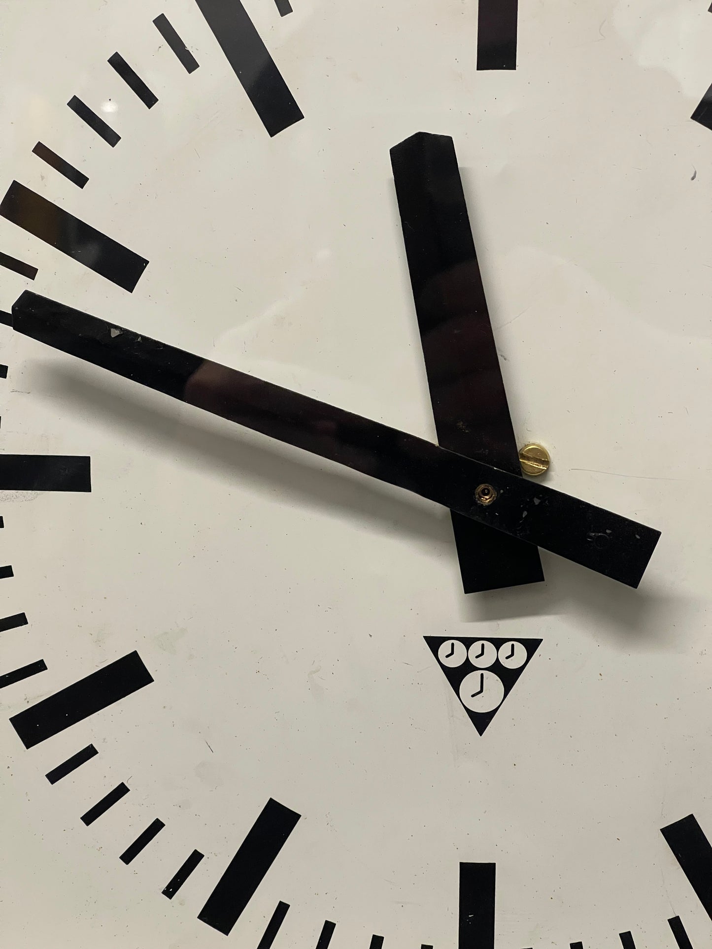 Czech Industrial 1960s Square Factory Clocks By Pragotron