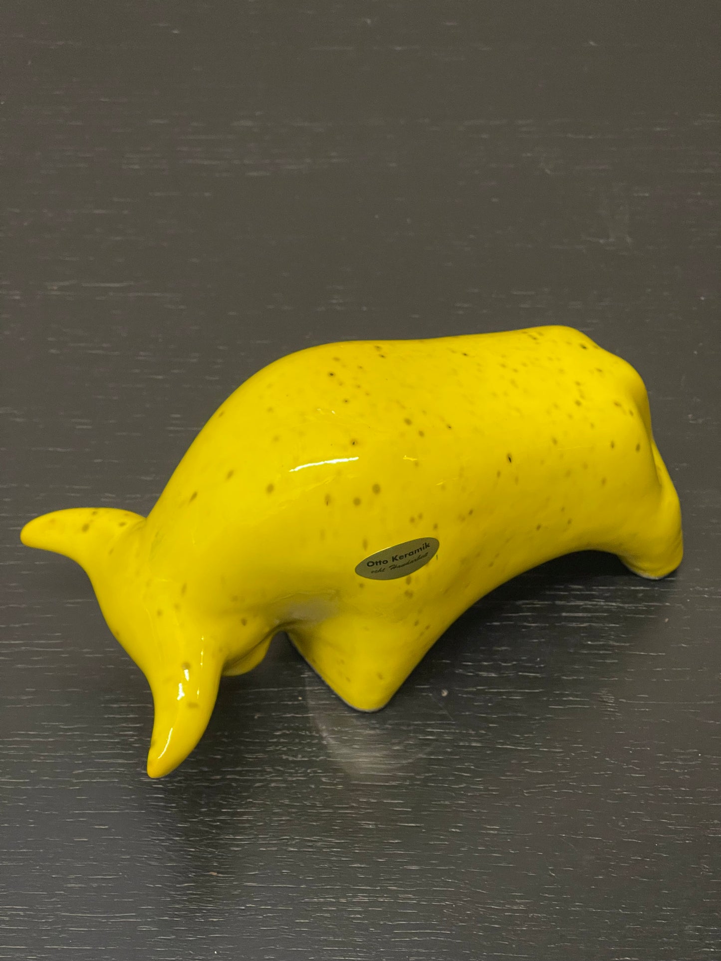Otto Keramik Ceramic Bull West German Pottery Fat Lava