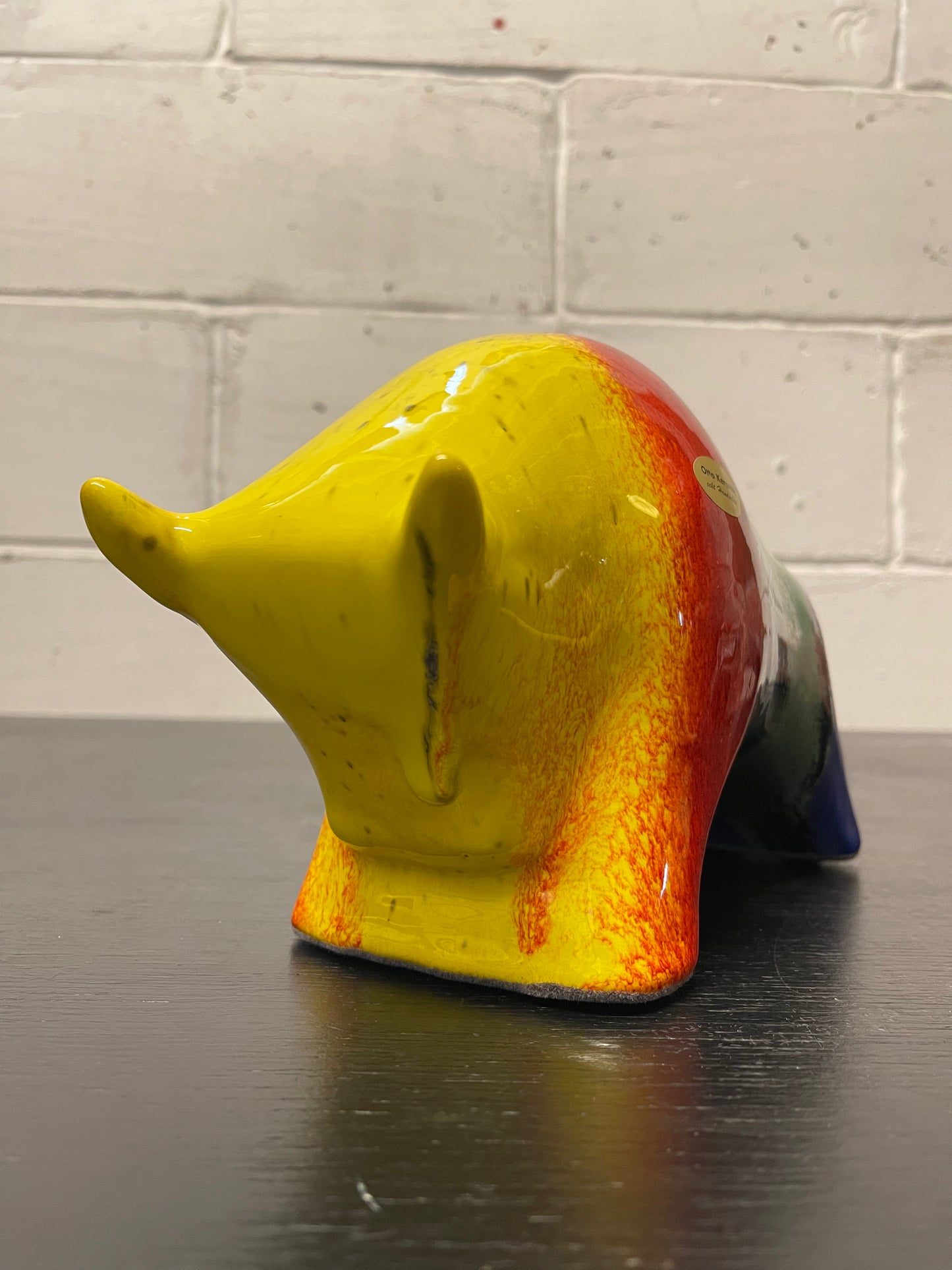 Otto Keramik Ceramic Bull West German Pottery Fat Lava