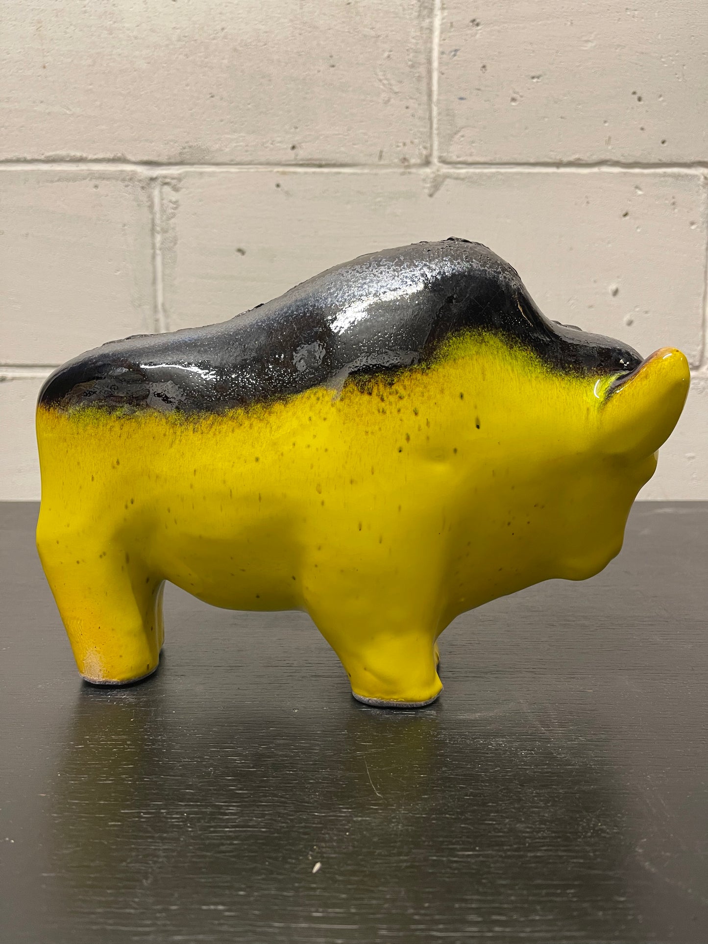 Otto Keramik Ceramic Bull West German Pottery Fat Lava