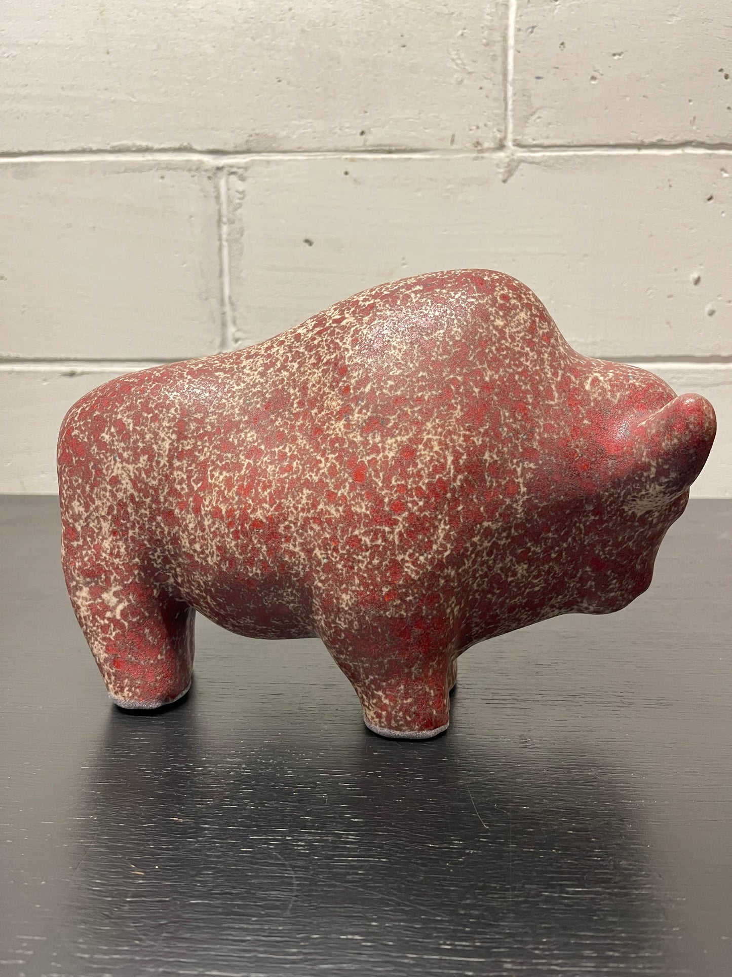 Otto Keramik Ceramic Bull West German Pottery Fat Lava