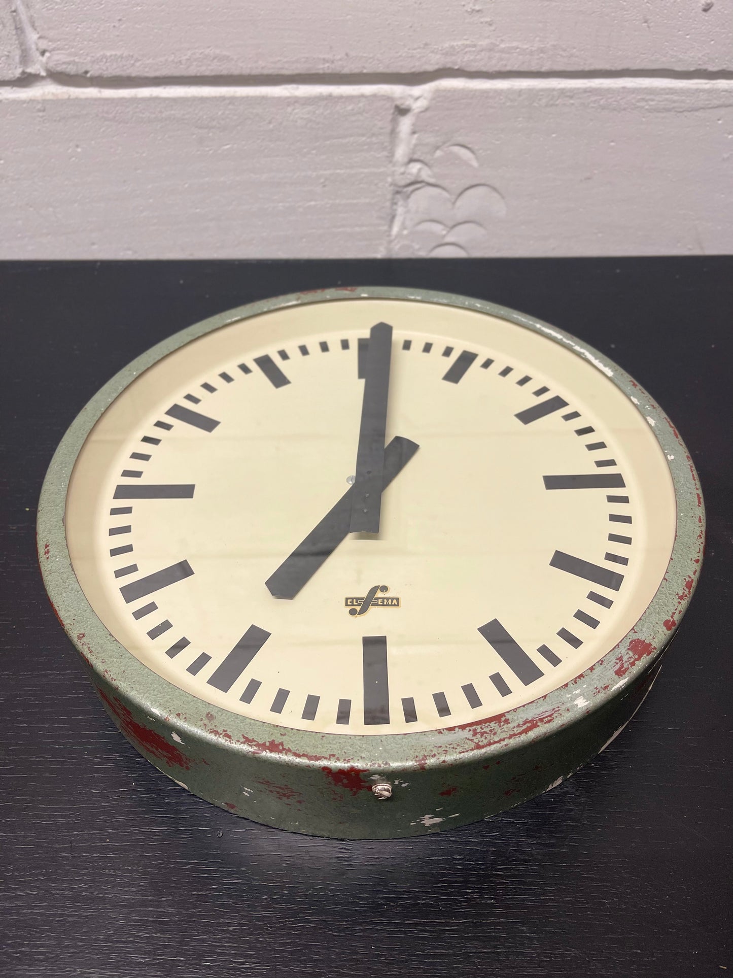 1960's East German Industrial Factory / Office Clocks By Elfema