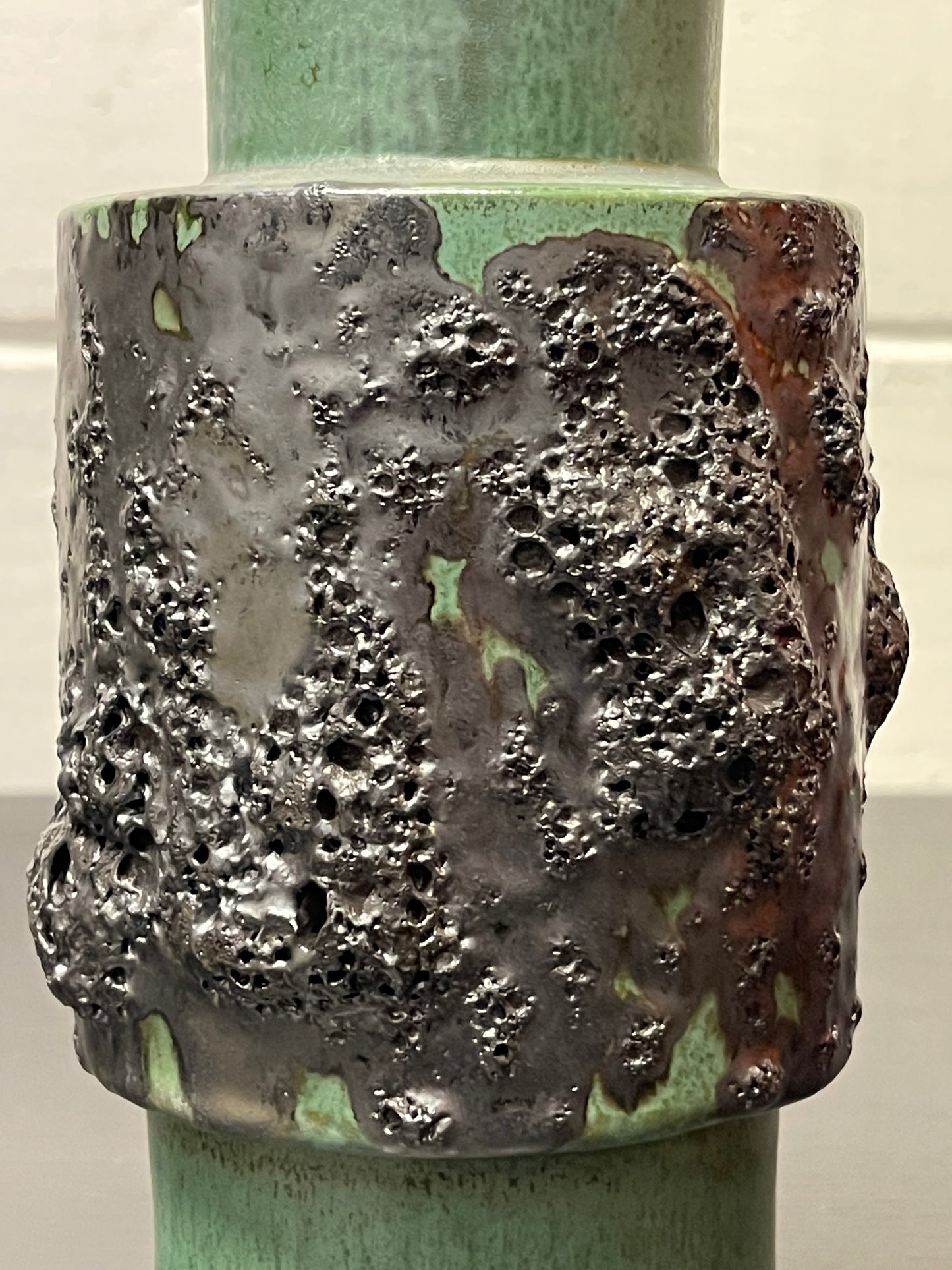 Otto Keramik Ceramic Fat Lava Vase West German Pottery