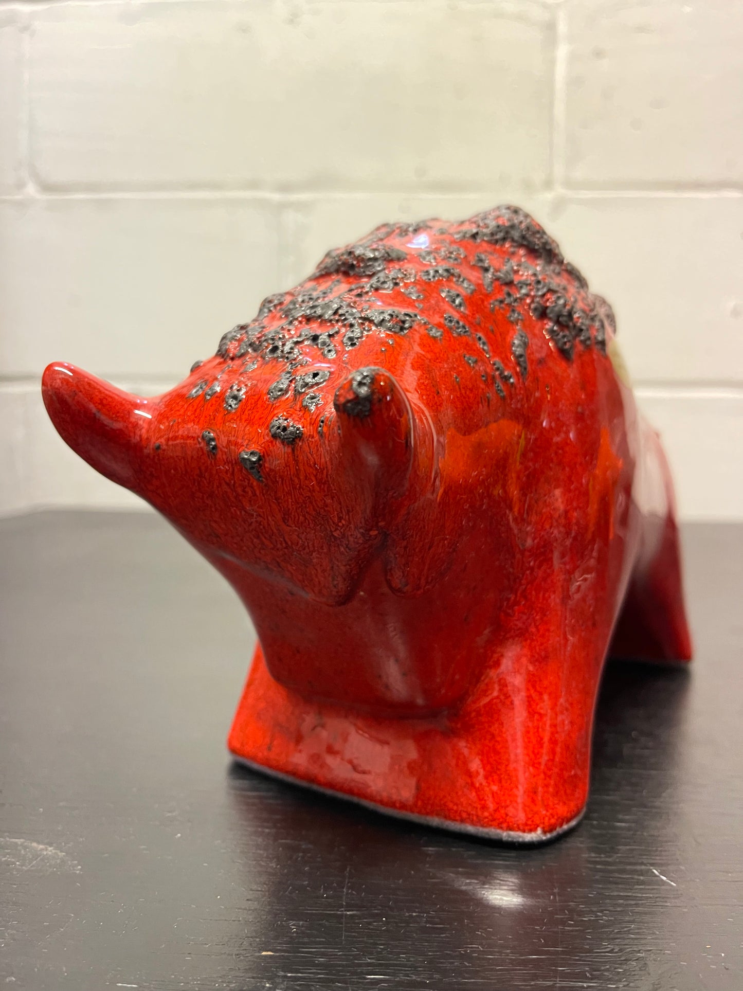Otto Keramik Ceramic Bull West German Pottery Fat Lava