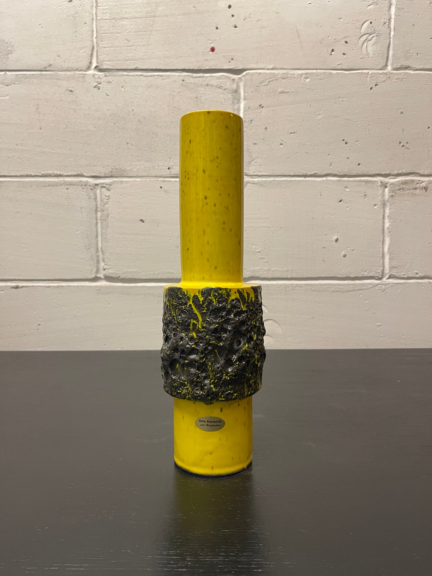 Otto Keramik Ceramic Fat Lava Vase West German Pottery
