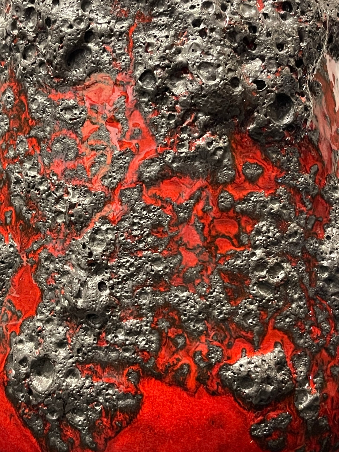 Otto Keramik Ceramic Fat Lava Vase West German Pottery