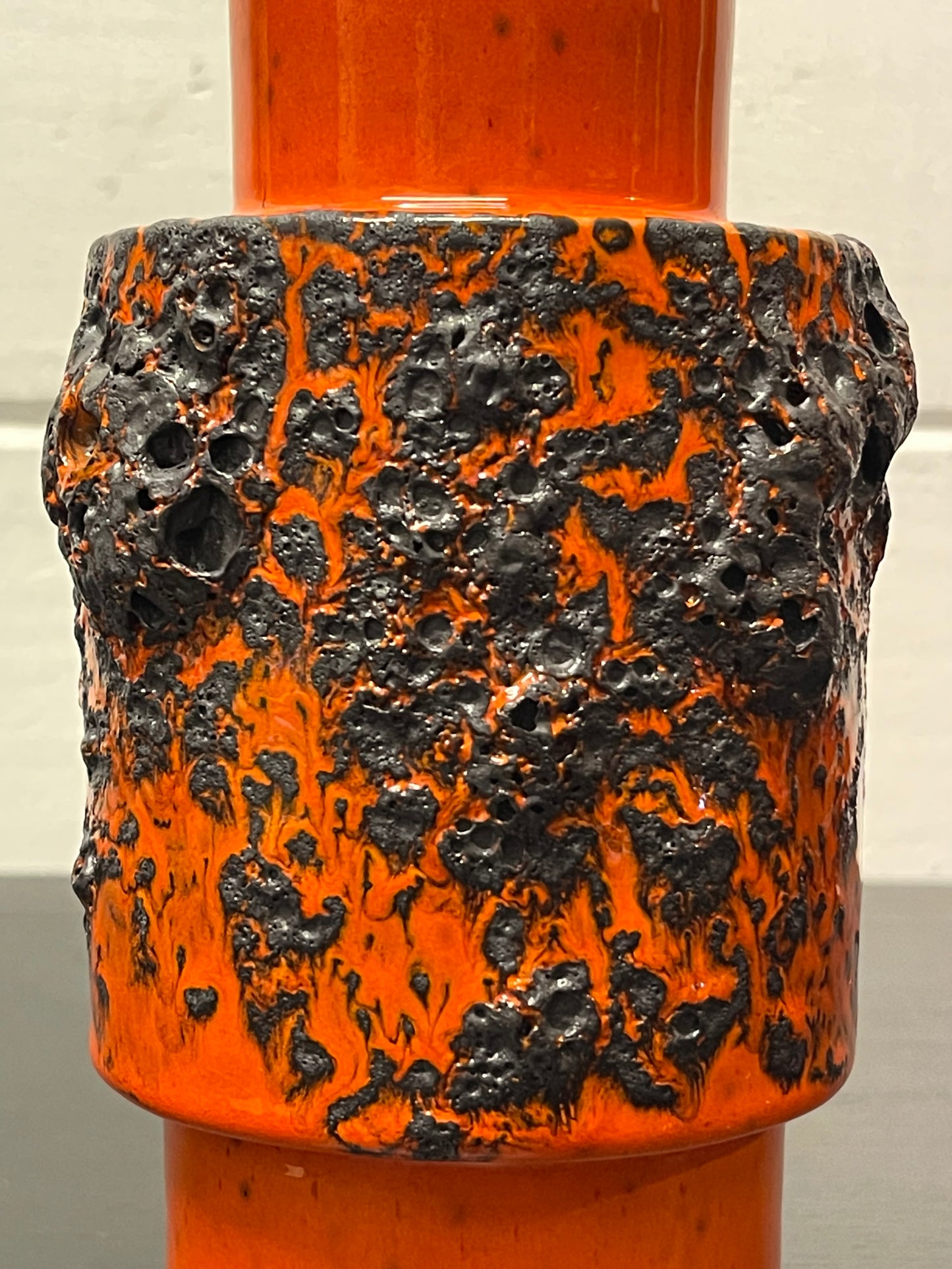Otto Keramik Ceramic Fat Lava Vase West German Pottery