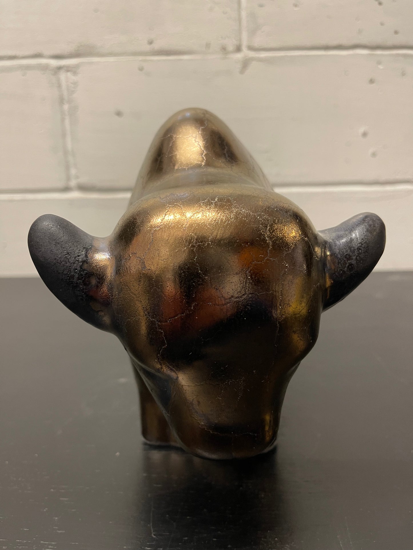 Otto Keramik Ceramic Bull West German Pottery Fat Lava
