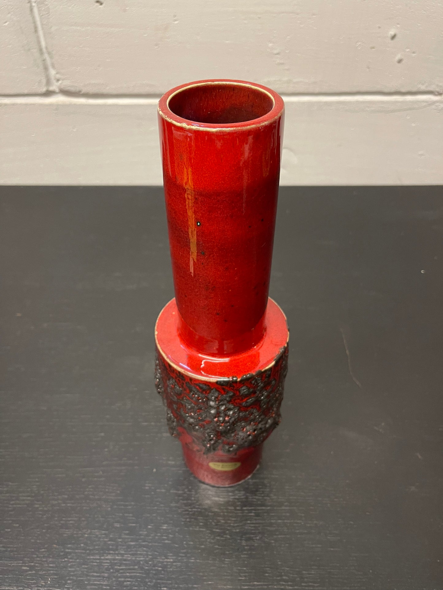 Otto Keramik Ceramic Fat Lava Vase West German Pottery
