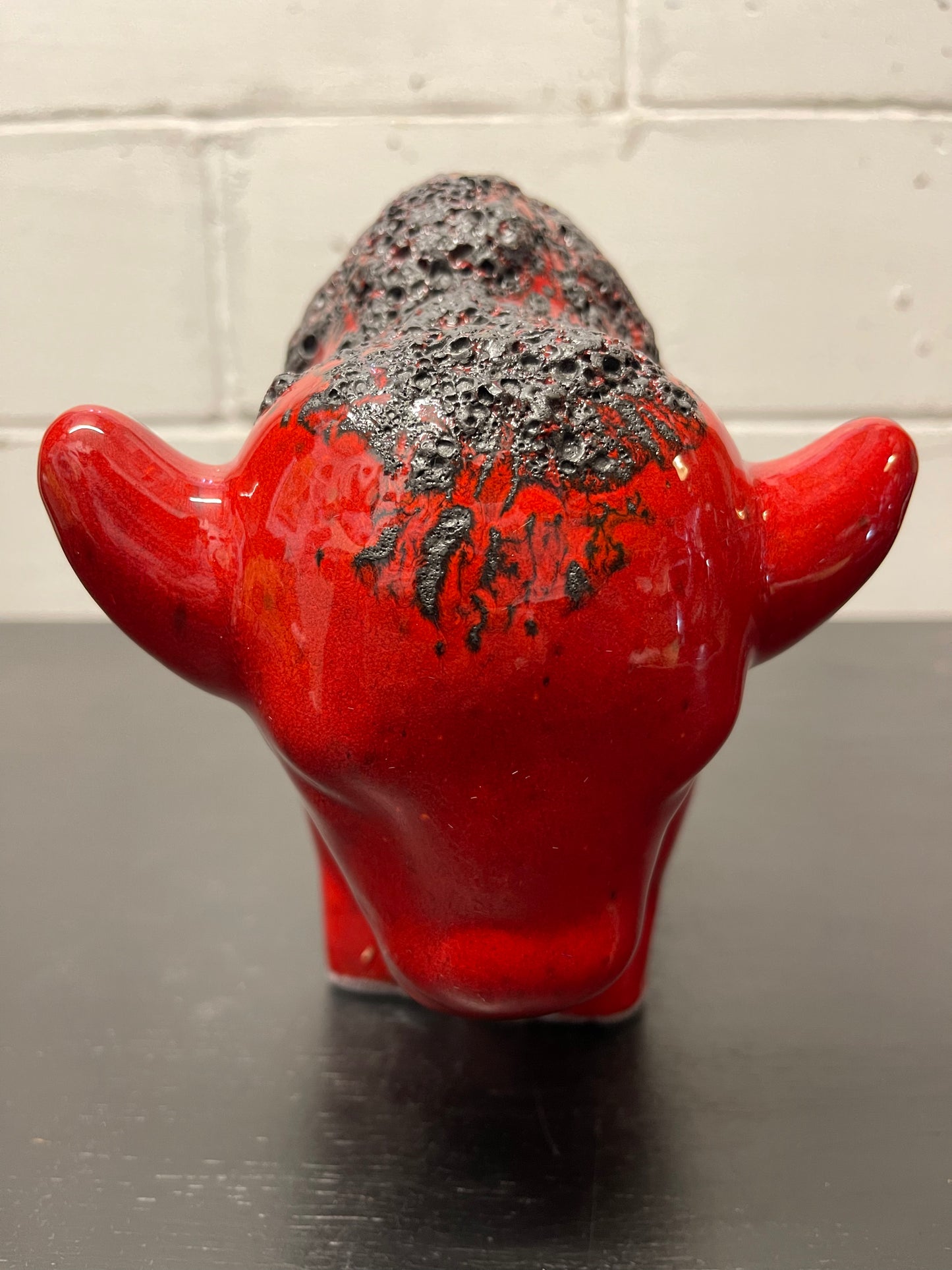 Otto Keramik Ceramic Bull West German Pottery Fat Lava